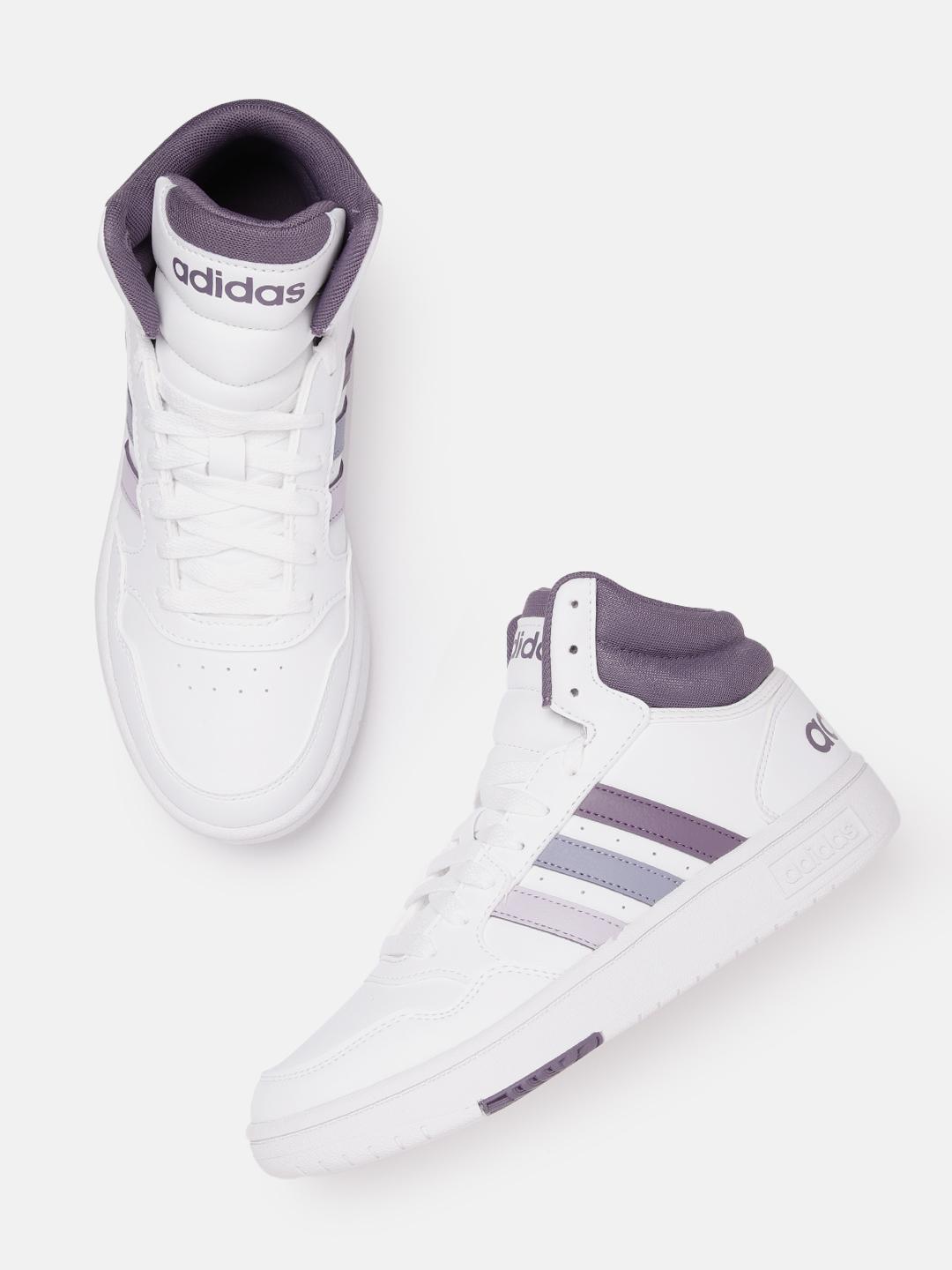 Buy ADIDAS Originals Women Perforated Striped Detail Mid-Top