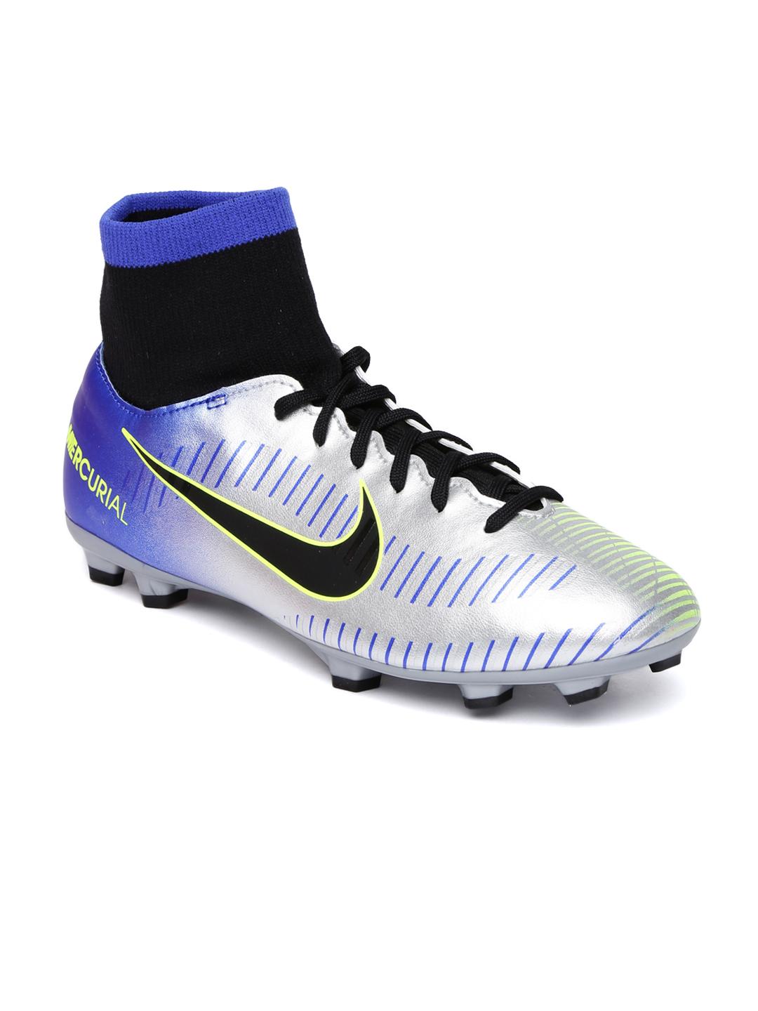 Buy Nike Kids Silver-Toned Blue MERCURIAL VCTRY DF neymar firm