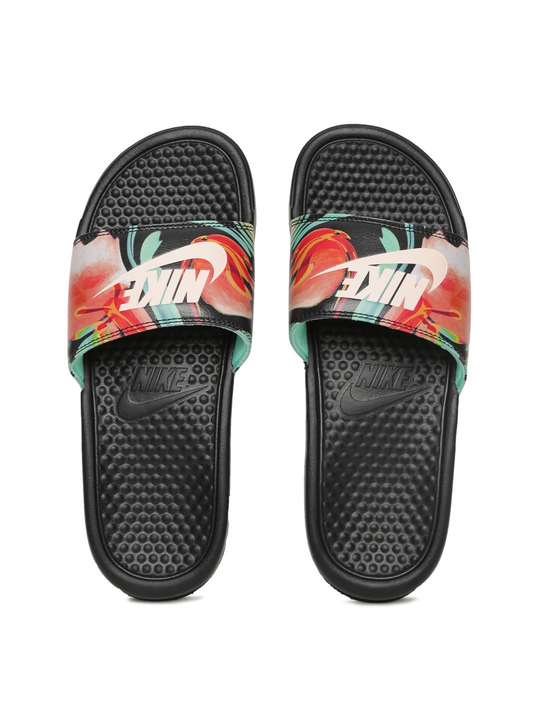 Buy Nike Women Multicoloured BENASSI JDI Printed Flip-Flops Flip