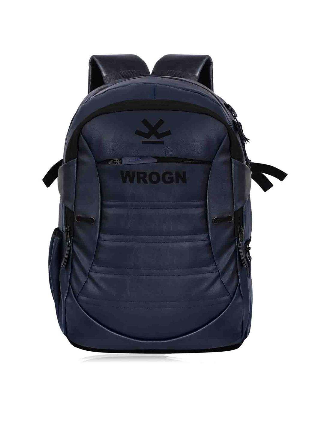 Buy WROGN Printed Laptop Leather Backpack Backpacks for Unisex