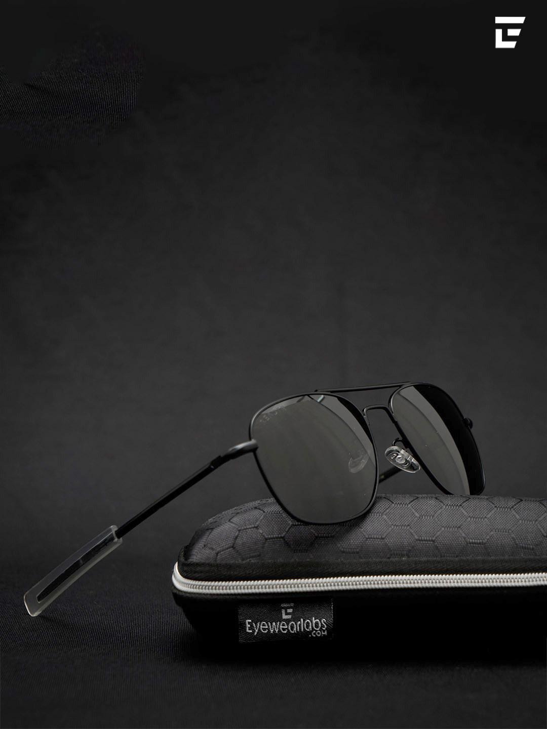 Buy Eyewearlabs Polarised and UV Protected Lens Unisex Metal Black