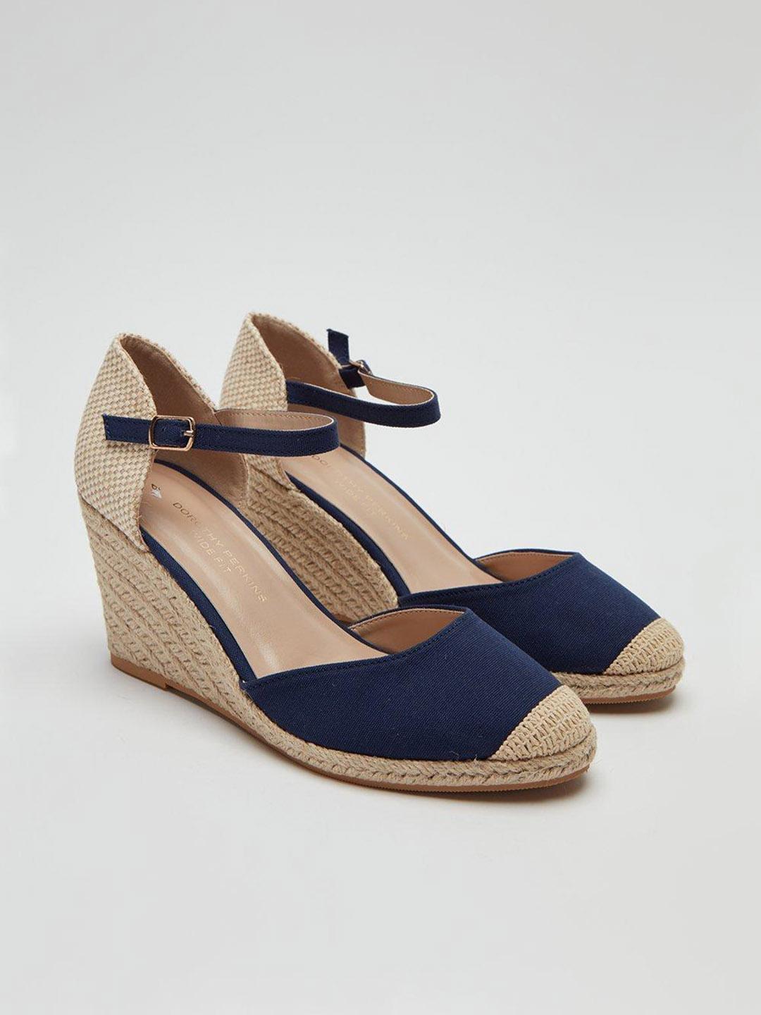 Buy DOROTHY PERKINS Colourblocked Wide Fit Espadrille Wedge Pumps
