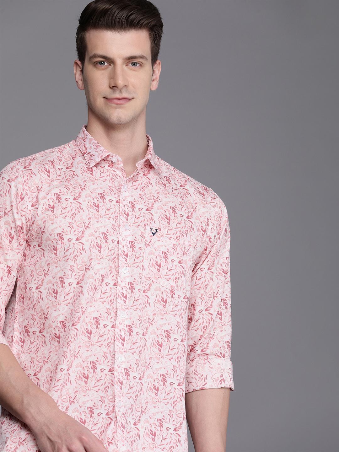 Buy Allen Solly Men Classic Floral Printed Pure Cotton Shirt