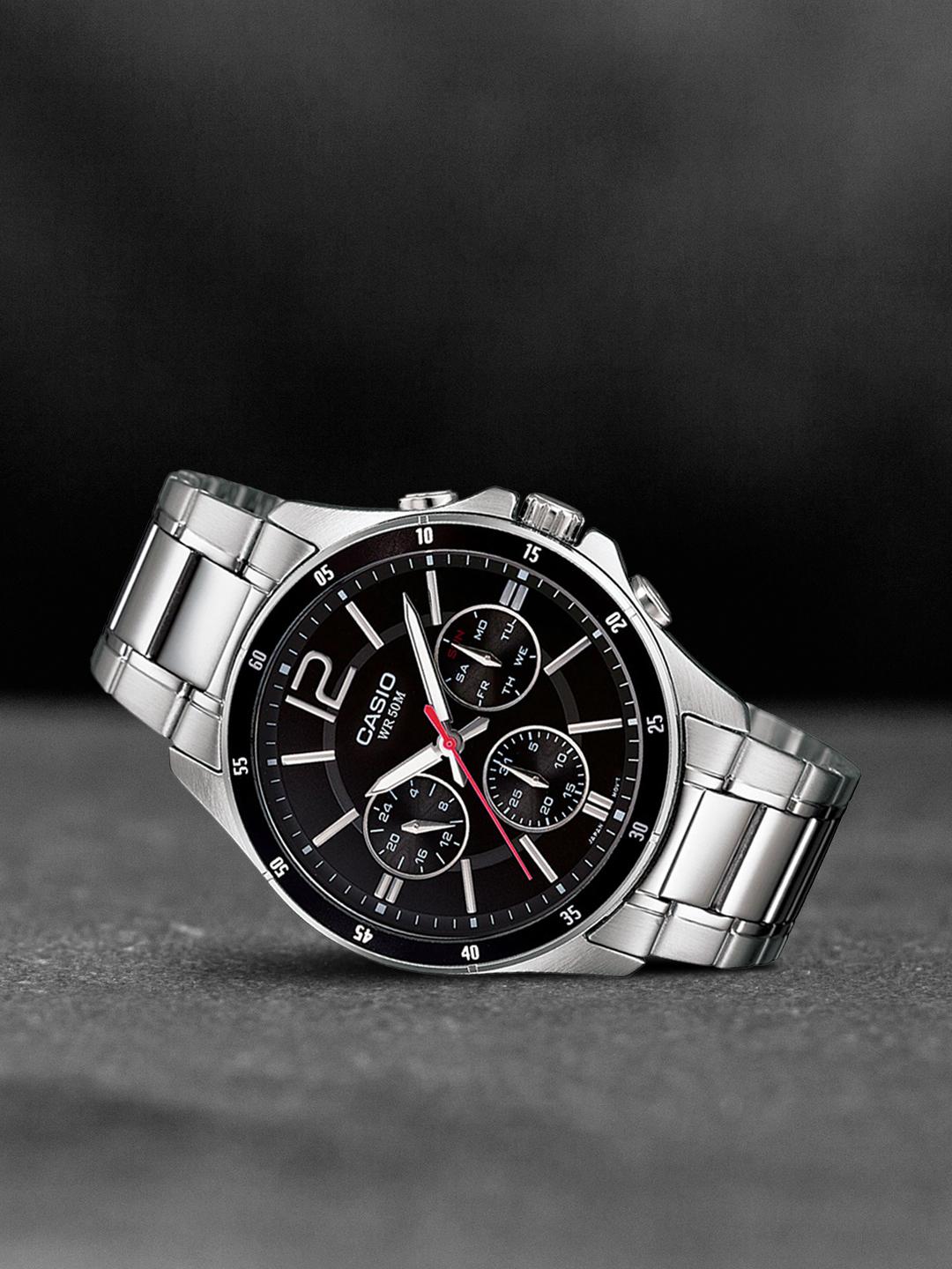 Buy Casio Men's MTP-1374D-1AVDF Black Analog dial Metal A832