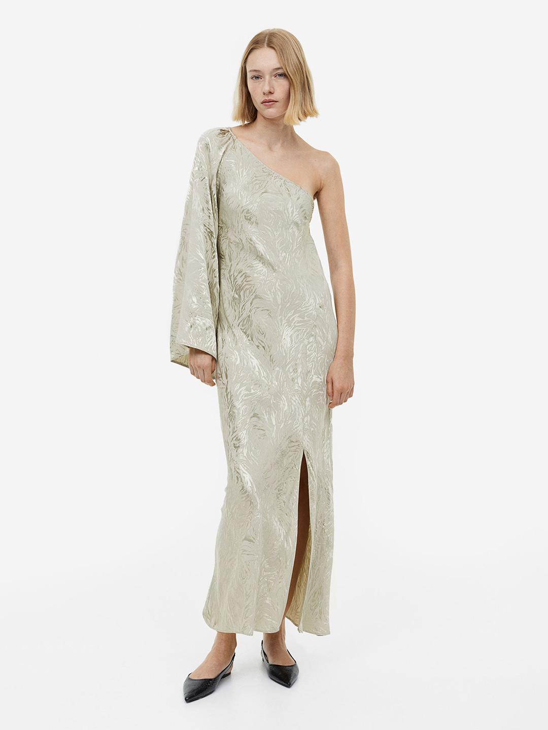 【美品】Acka jacquard one shoulder one piece c71917a5-44fd-460f-ada6-