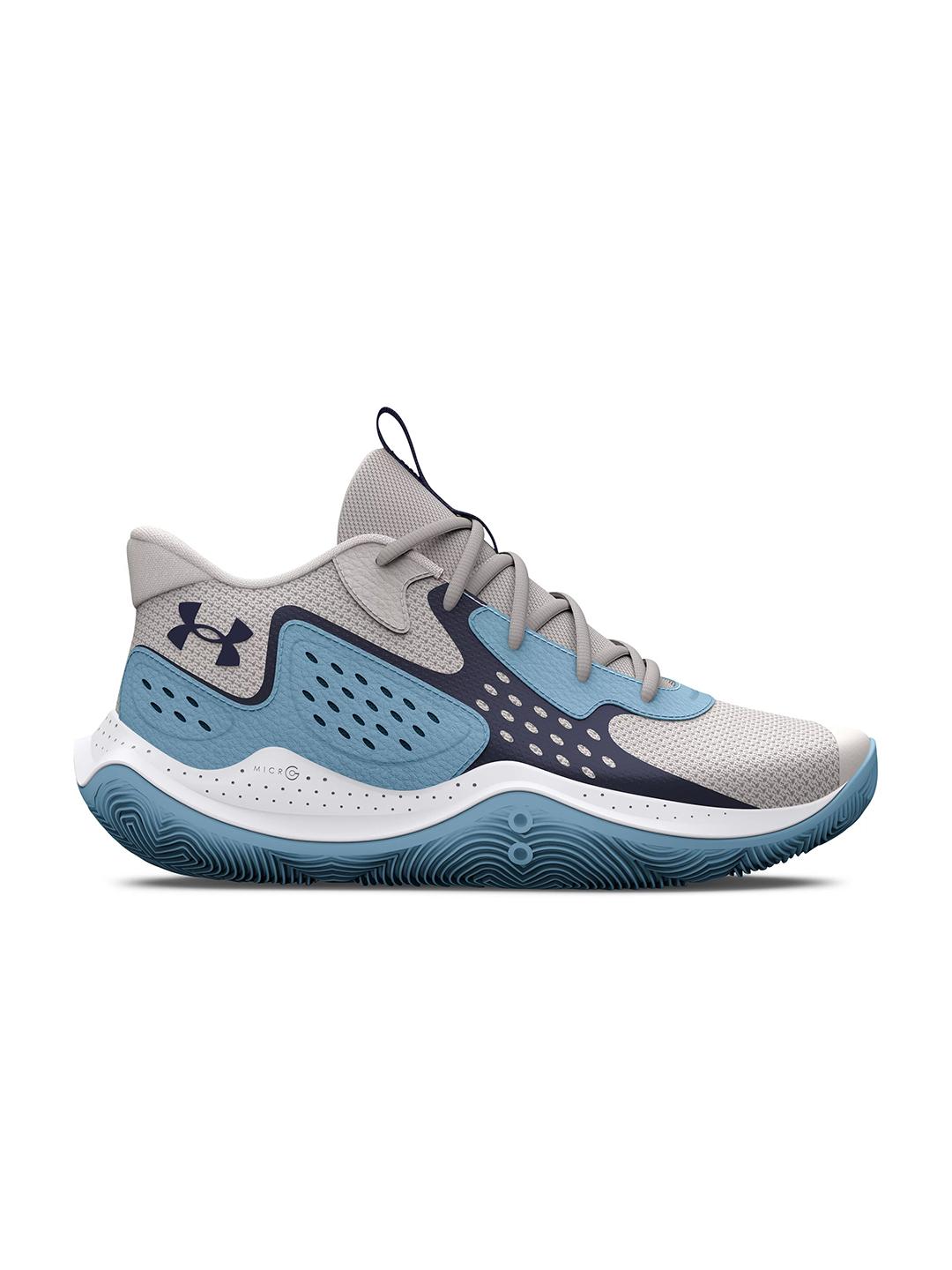 Buy UNDER ARMOUR Unisex Grey Leather Basketball Non-Marking Shoes