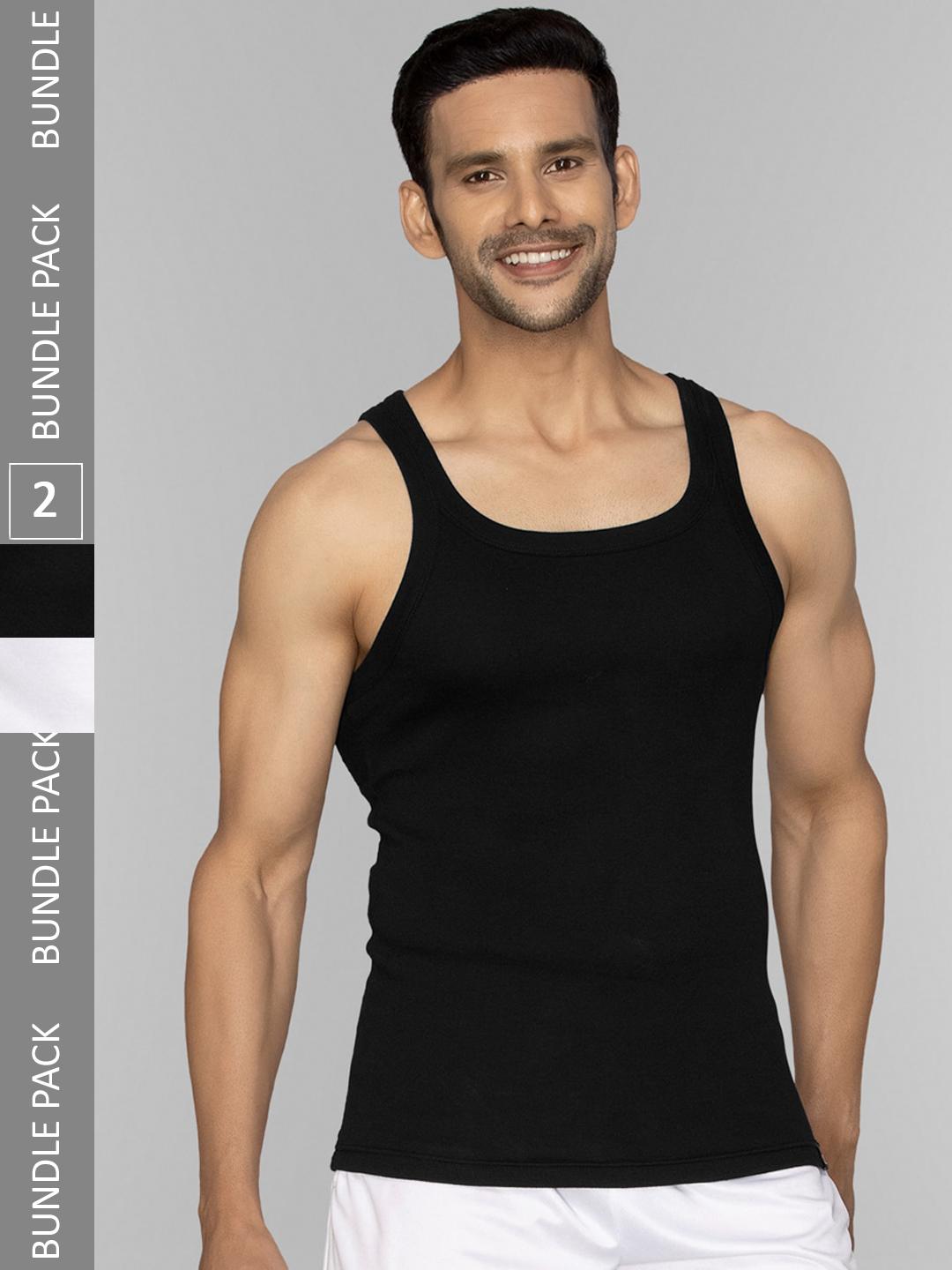 Buy XYXX Men Pack of 2 Solid Pace Super Combed Cotton Ribbed