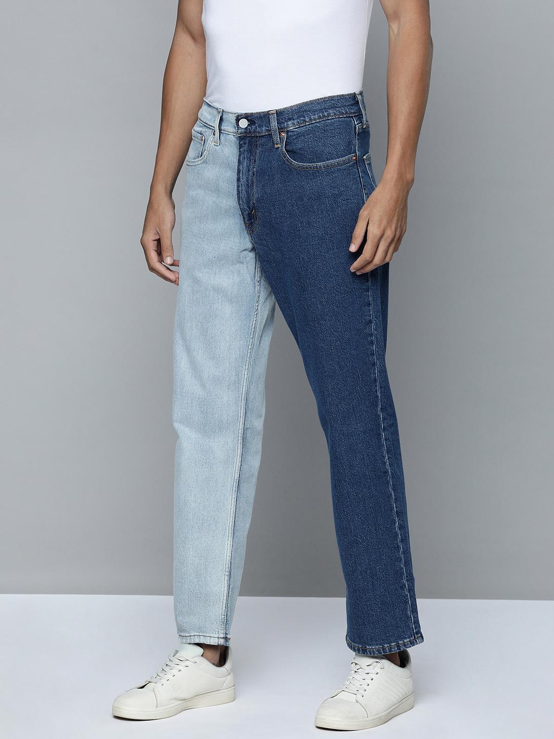 Buy Levis Men Tapered Fit Light Fade Colourblocked Stretchable Mid