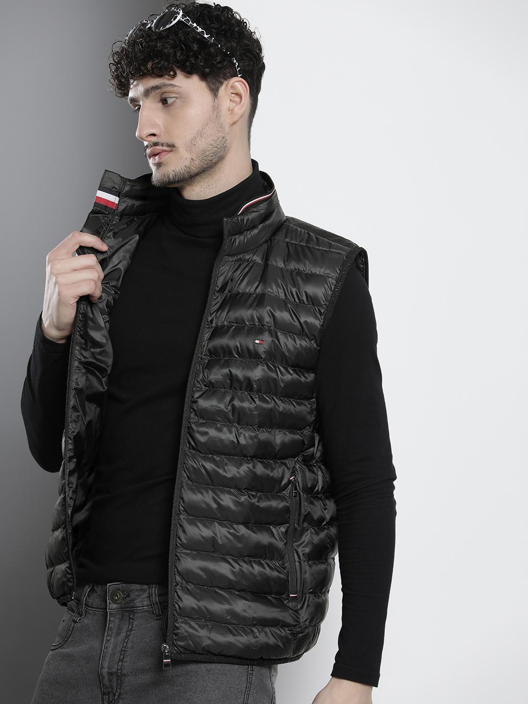 Buy Tommy Hilfiger Solid Sleeveless Packable Puffer Jacket