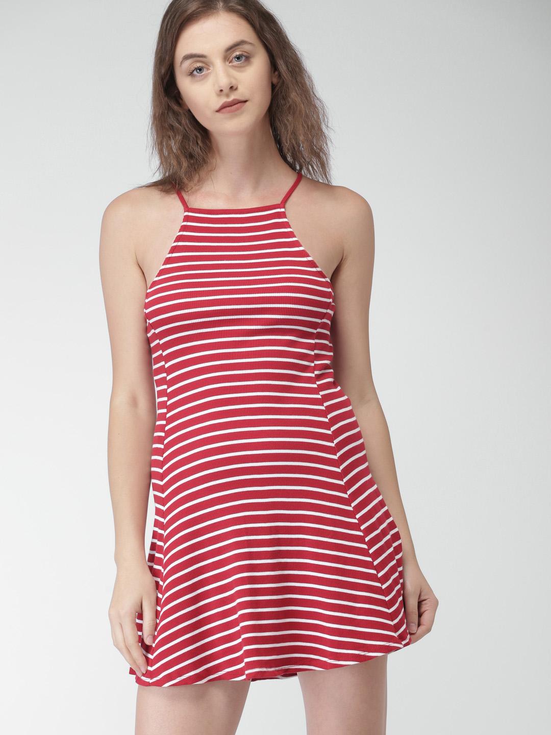 fitted lace wedding dress 70s Jonathan Logan Dress in Red and White Stripes – Better Dresses Vintage