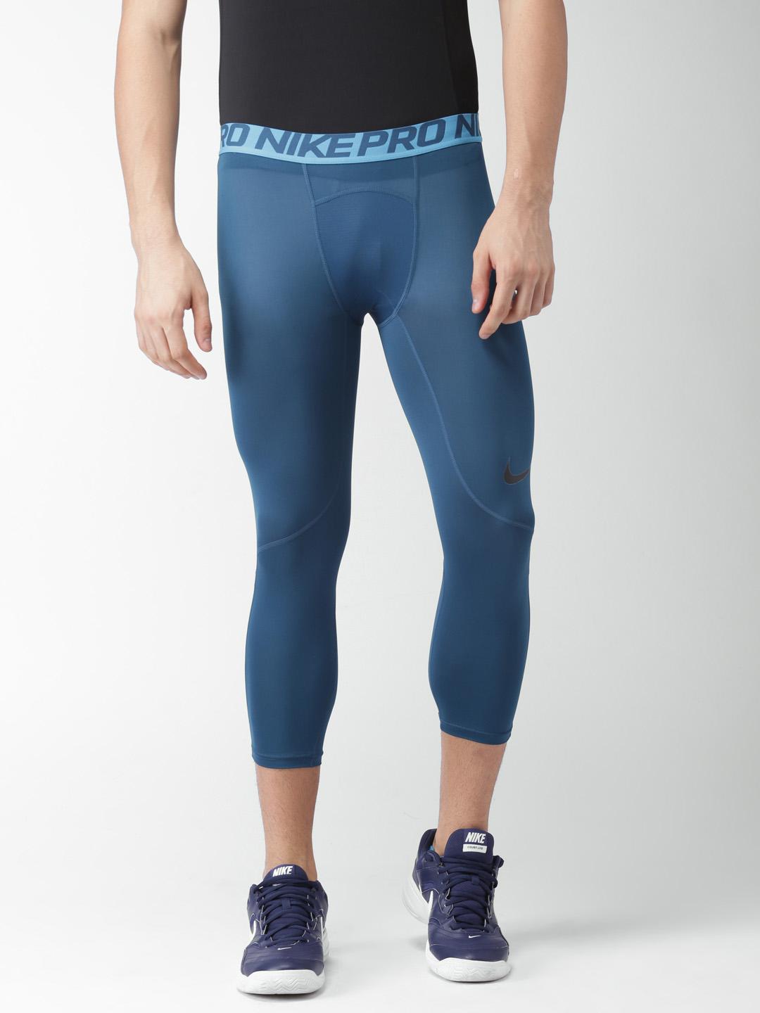 nike compression pants blue