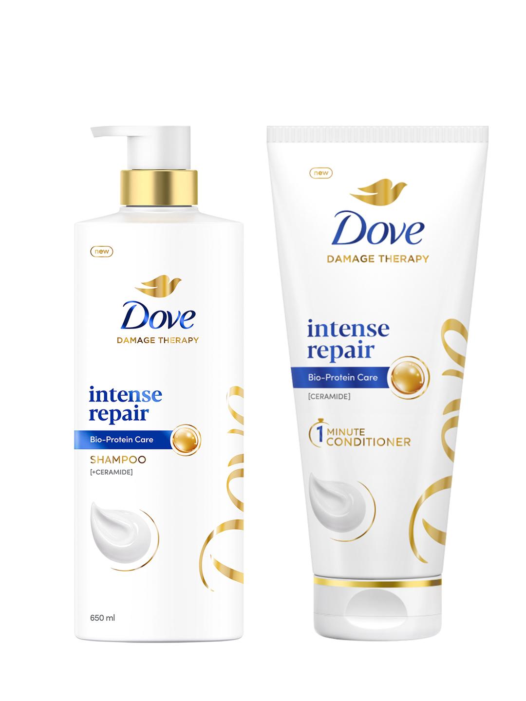 Buy Dove Set of Intense Repair Shampoo 650ml & Hair Conditioner