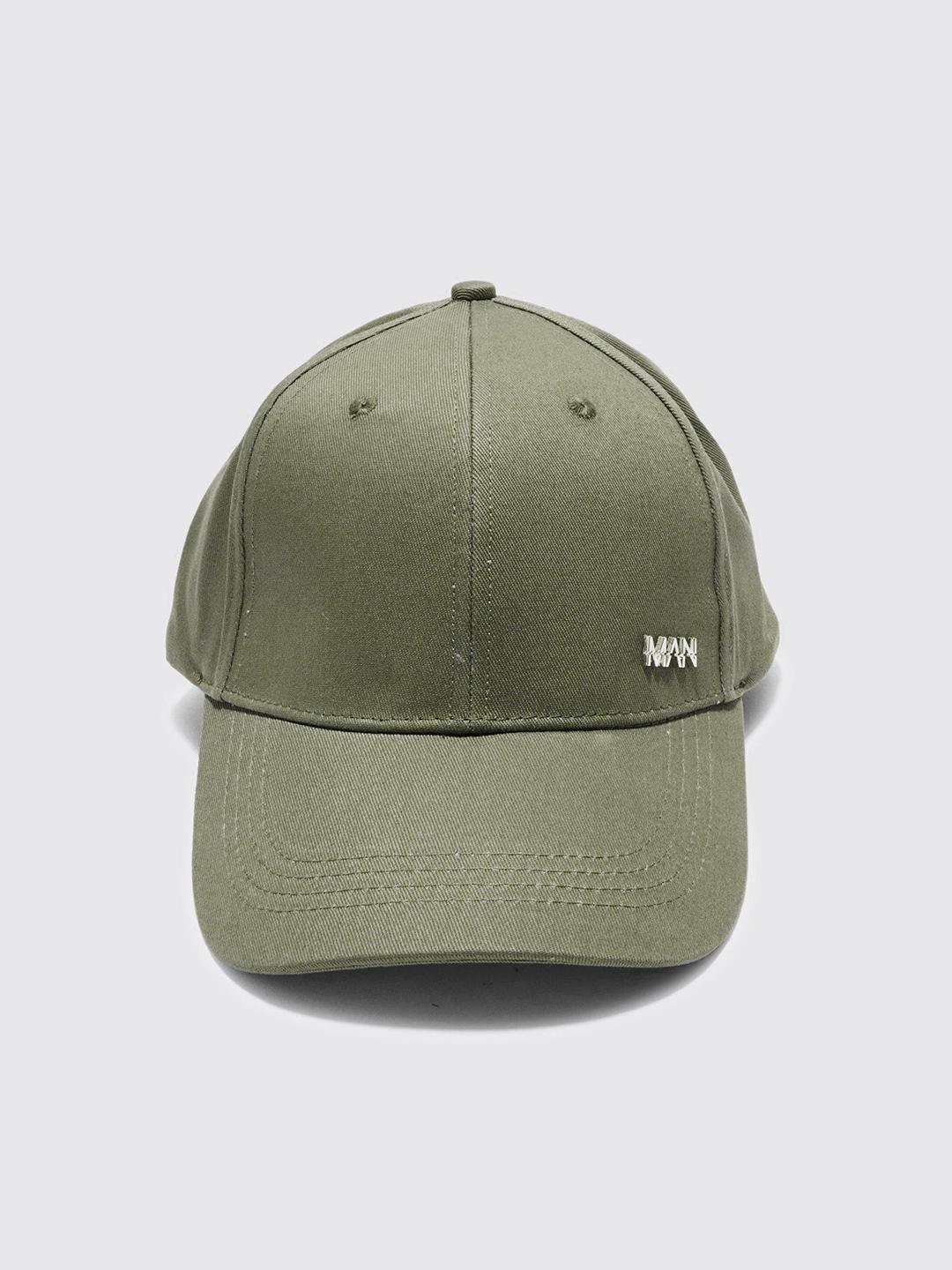 boohooMAN Metal Branded Baseball Cap