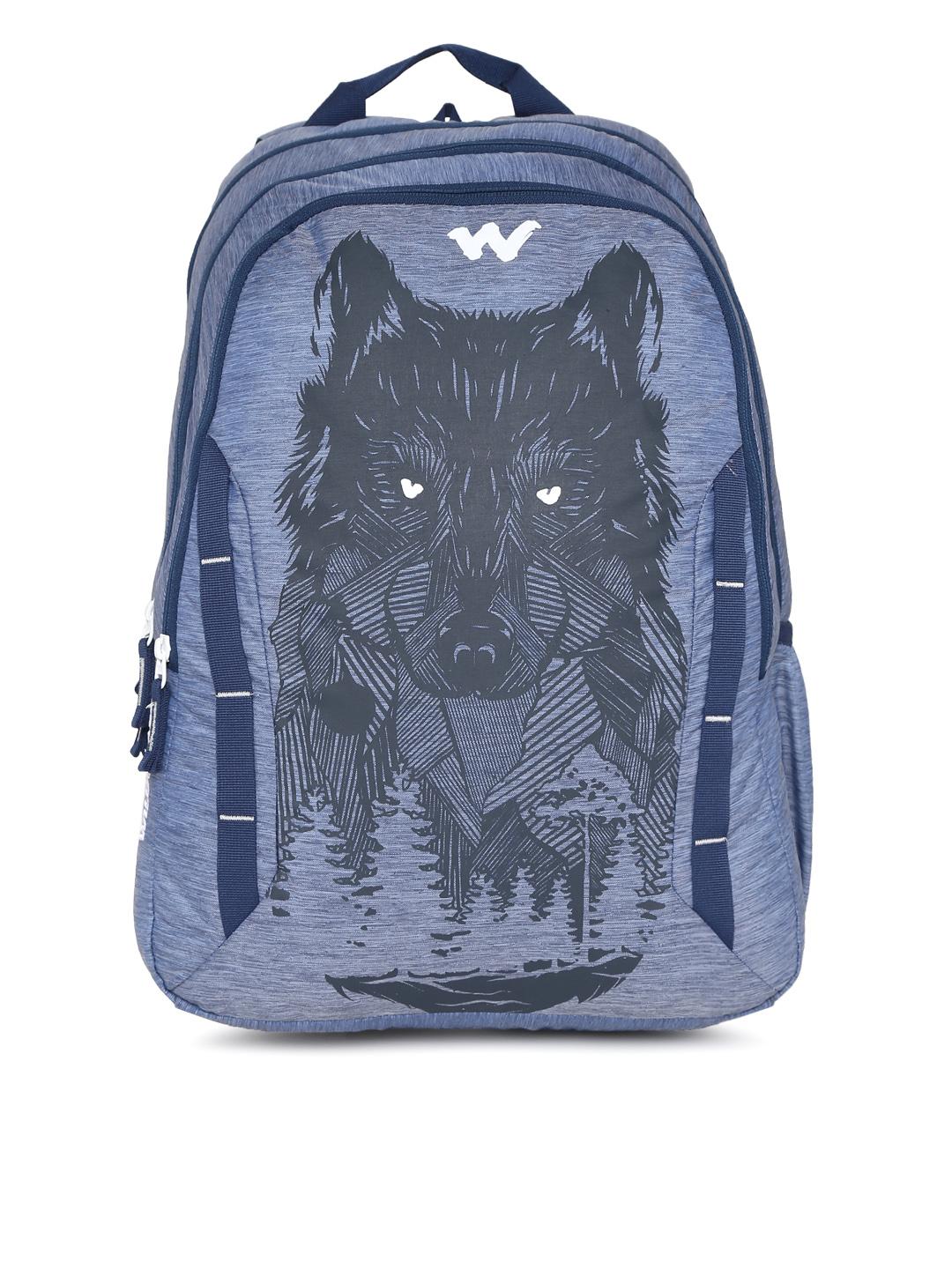 Wildcraft 44 Ltr Casual Backpack - Wolf Blue, Nylon, Multiple Compartments