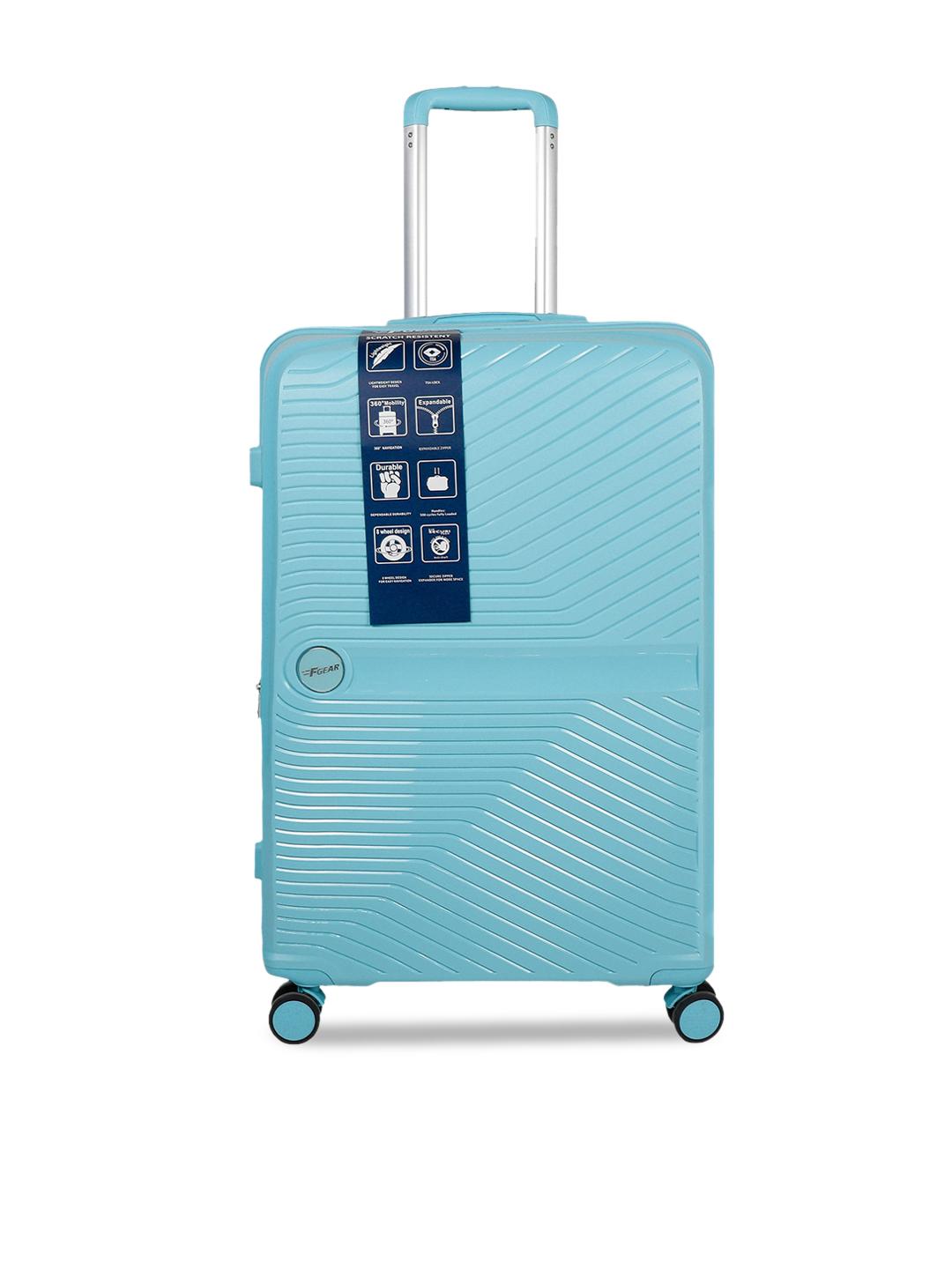 Buy F Gear Hard-Sided Textured Large Trolley Suitcase Trolley