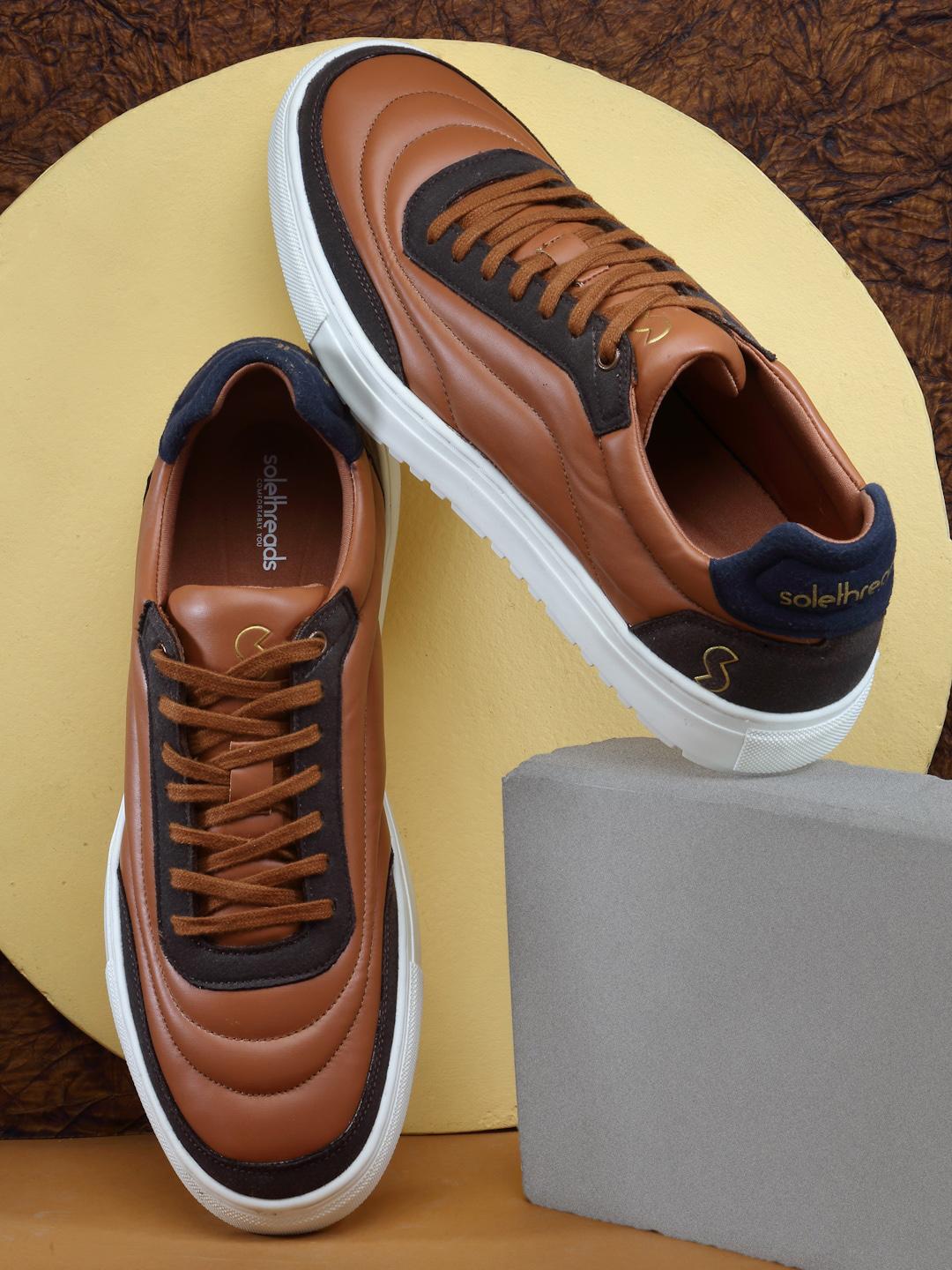 Buy SOLETHREADS REBEL Men QUILT Colourblocked Memory Foam Insole Contrast  Sole Sneakers - Casual Shoes for Men 23835342 | Myntra