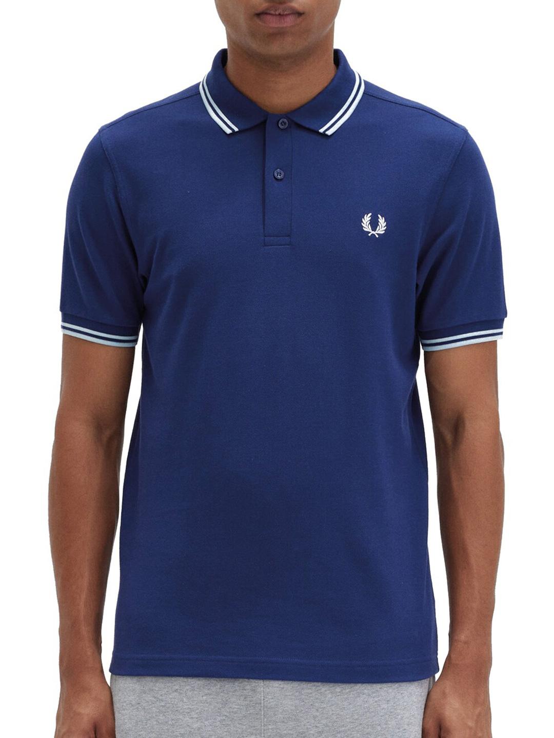 Buy Fred Perry Graphic Printed Polo Collar Cotton T-Shirt