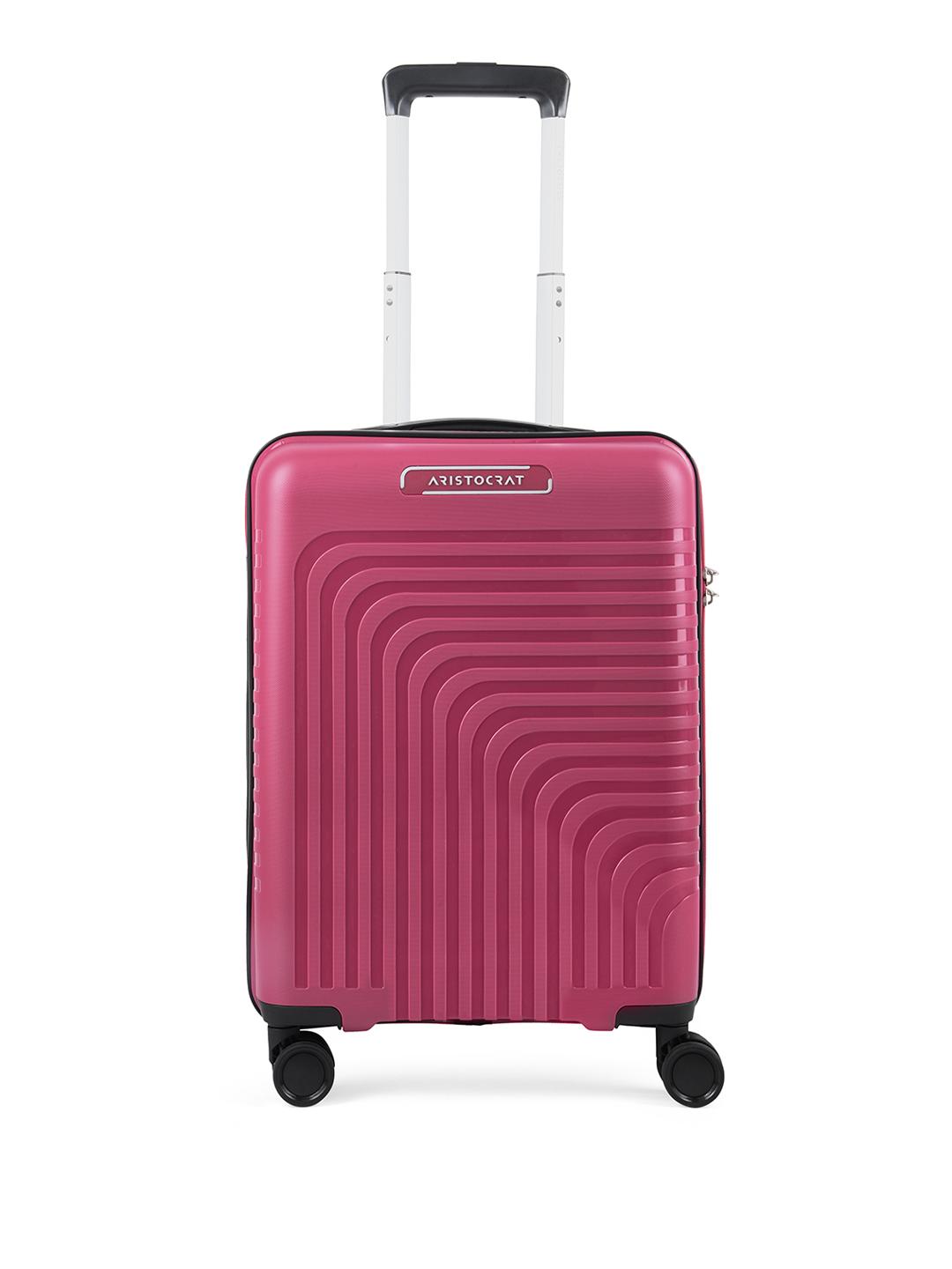 Buy Aristocrat Textured Hard-Sided Cabin Trolley Suitcase - Main Image