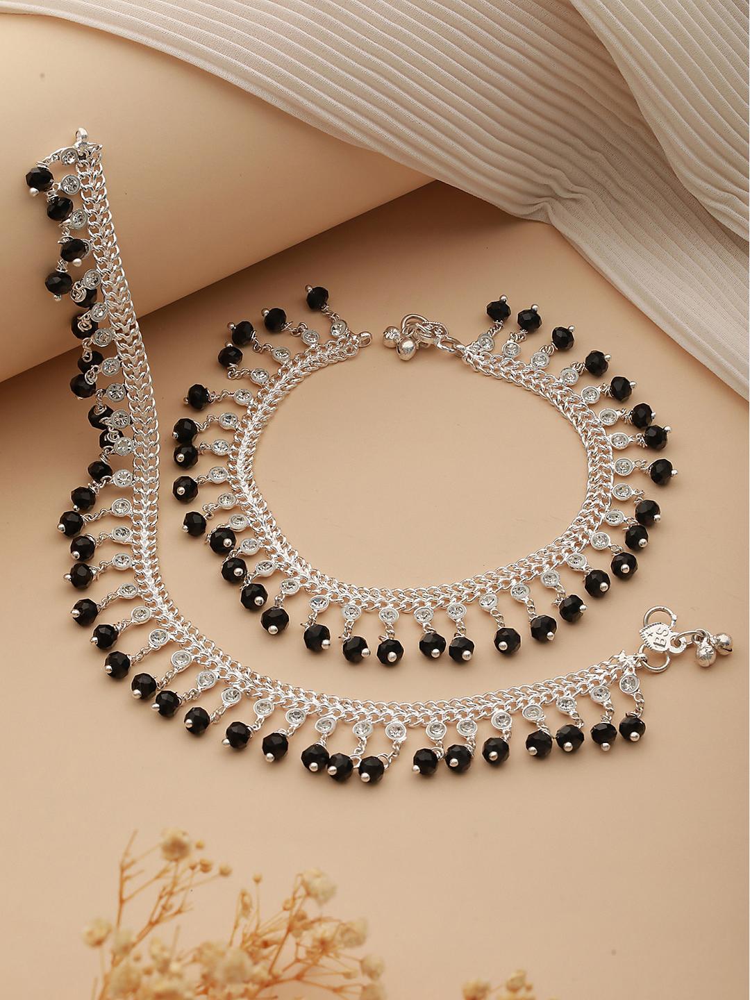 Buy Jazz and Sizzle Set Of Silver Plated Crystal Beaded CZ