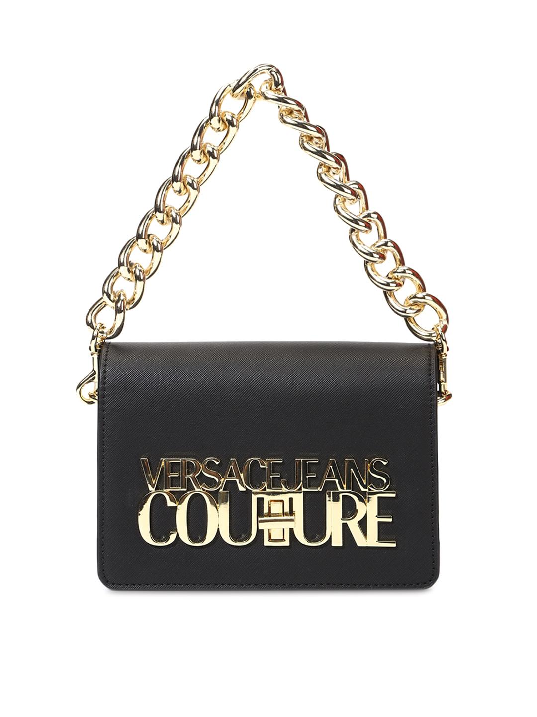 Couture Bag Bolsas Versace Jeans Couture Versace Jeans Couture Logo-plaque Quilted Shoulder Bag Black FARFETCH IN