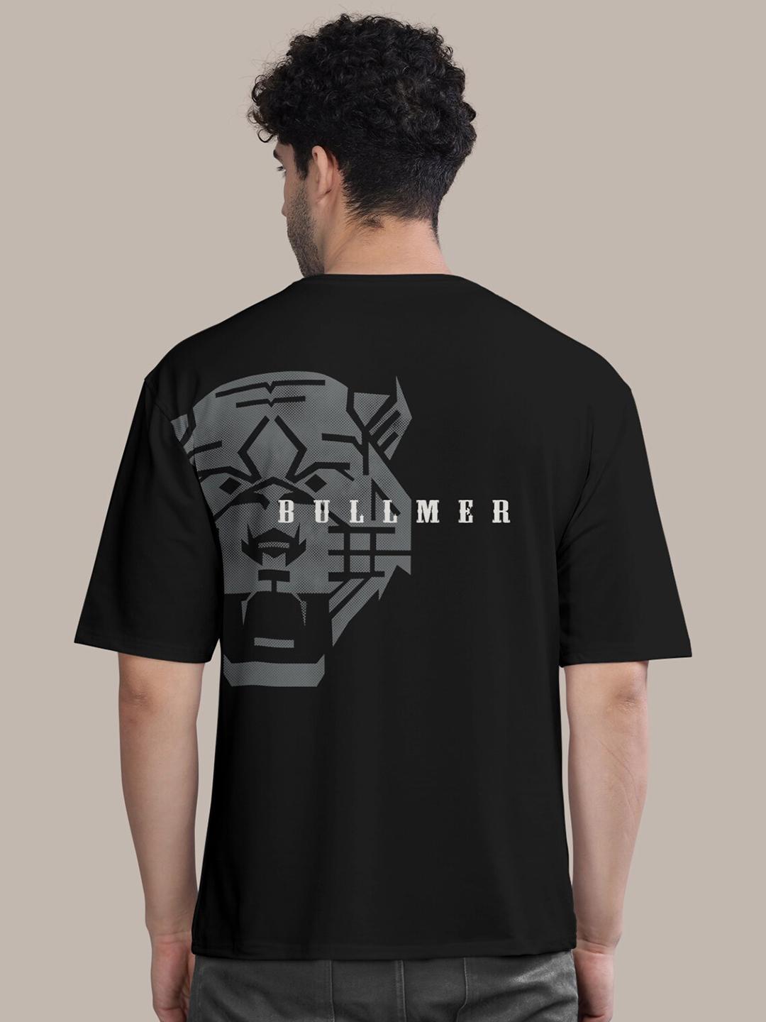 Buy BULLMER Graphic Printed Round Neck Oversized Cotton T-shirt