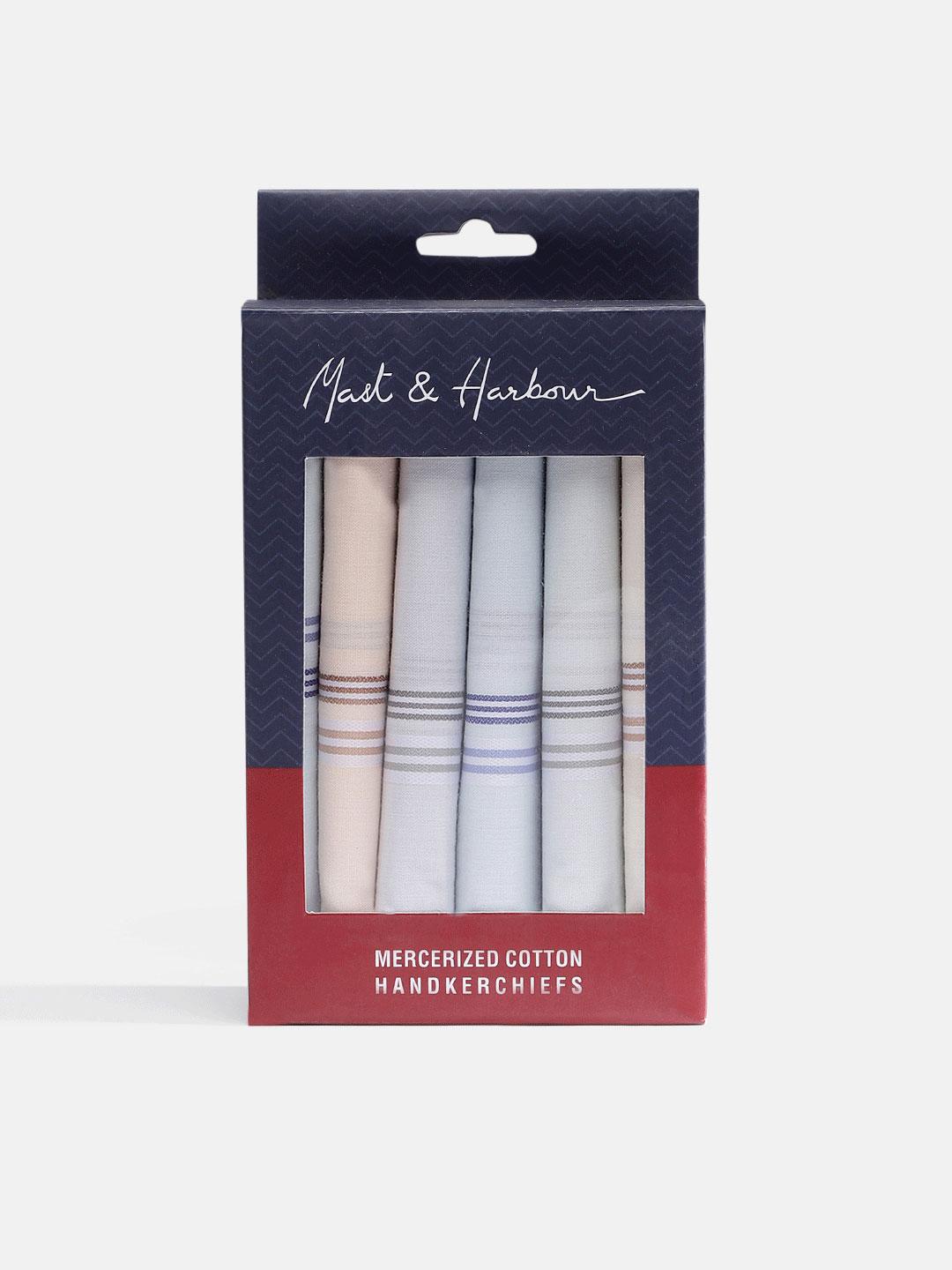 Buy Mast Harbour Men Pack of Striped Mercerized Cotton