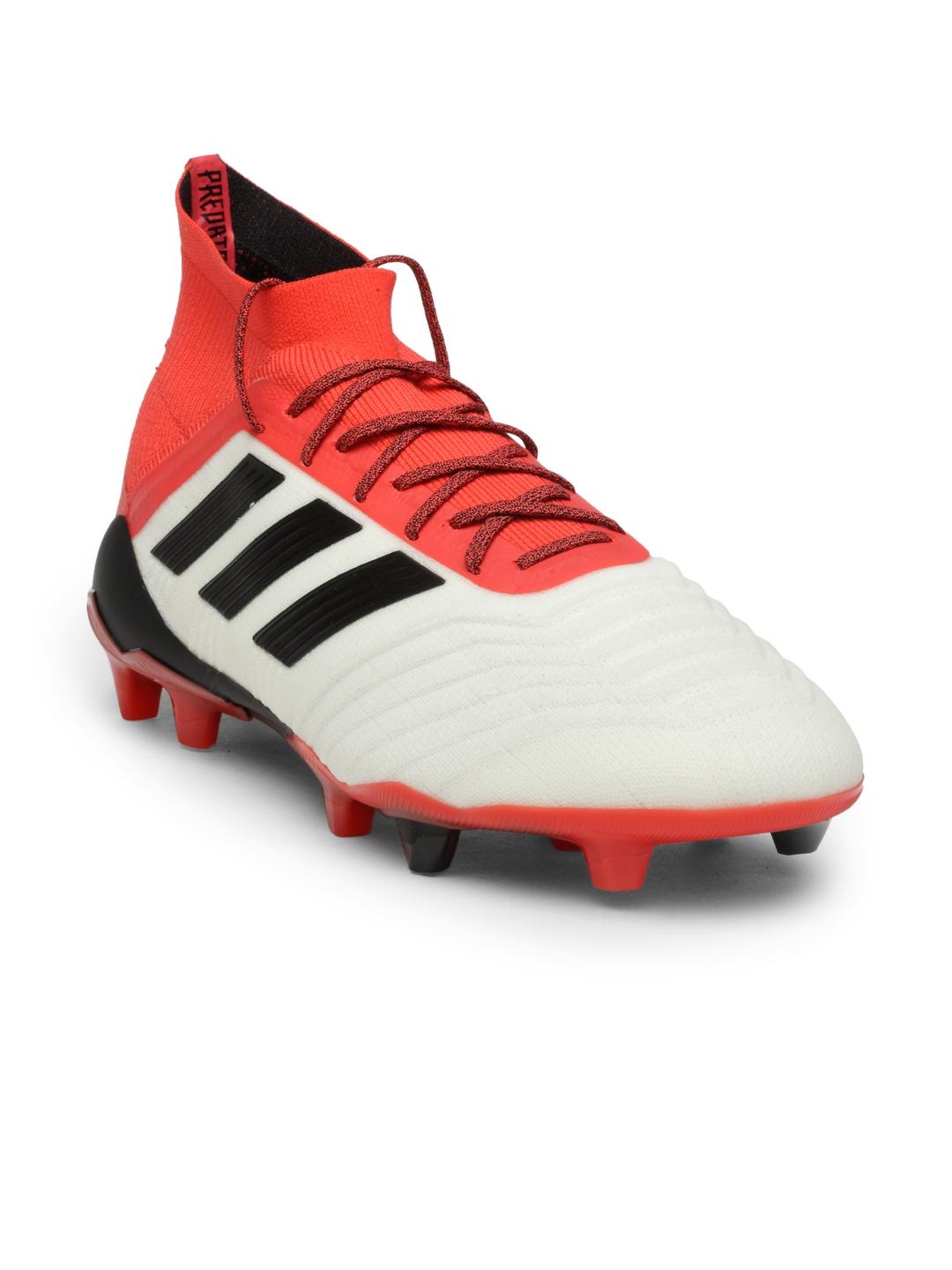 Buy ADIDAS Men White Red PREDATOR FG Football Shoes