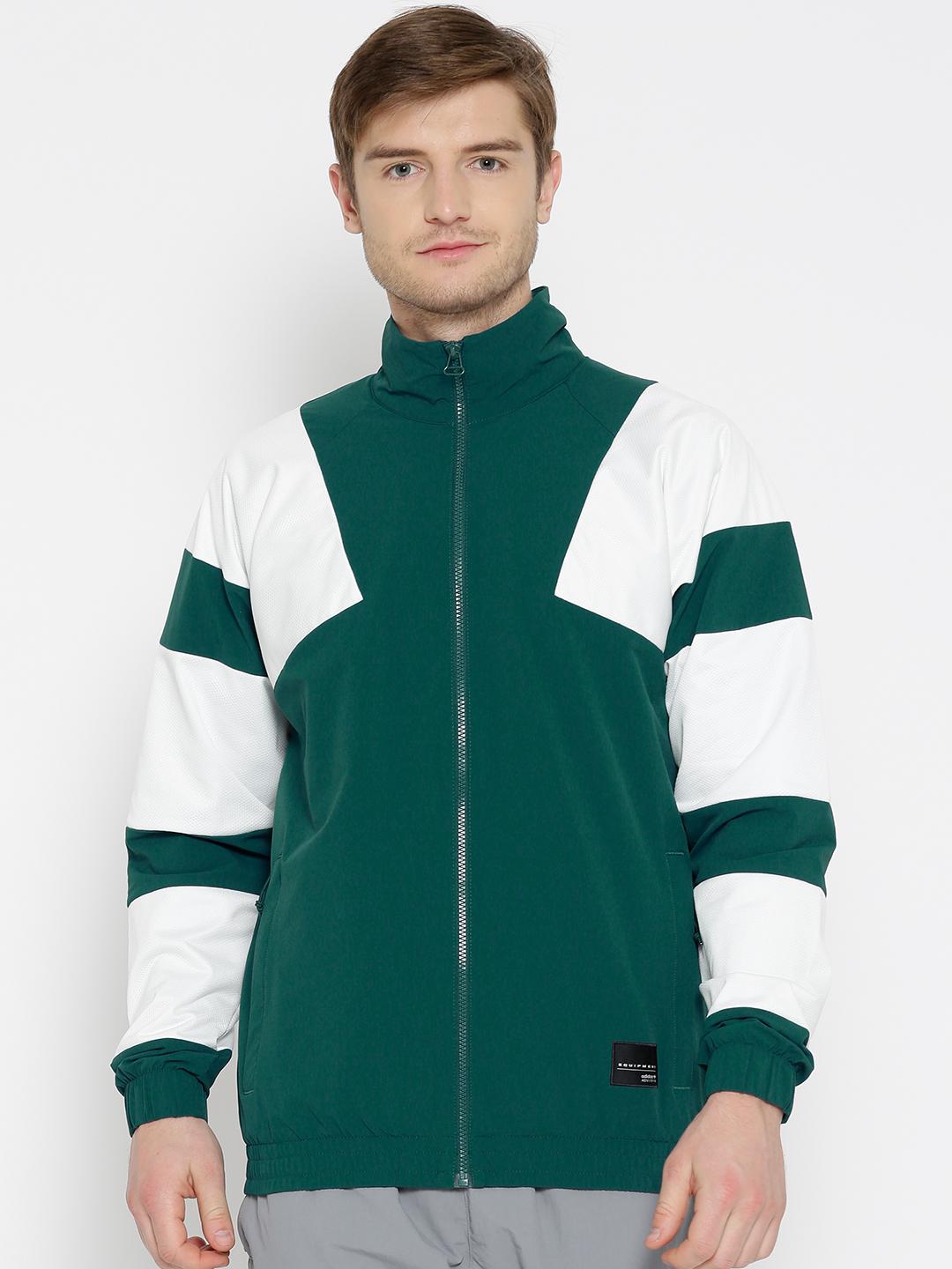 Buy ADIDAS Originals Men Green & White EQT BOLD TT 2.0 Jacket