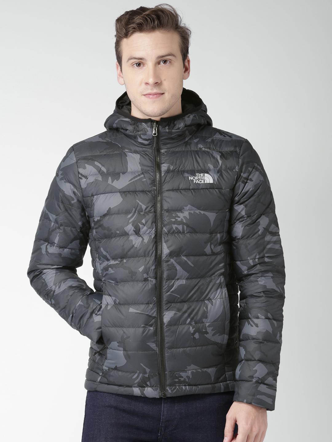 Buy The North Face Men Grey Camouflage Printed Hooded MAR II HODE