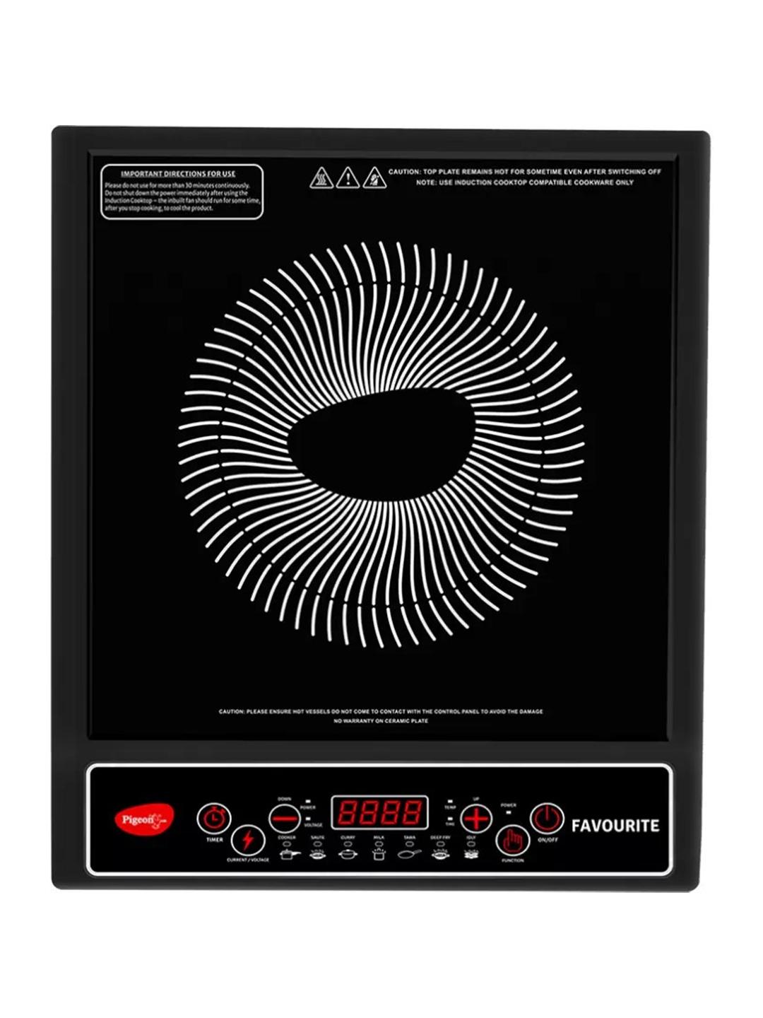 Pigeon Black Favourite 1800W Induction Cooktop - Image 1