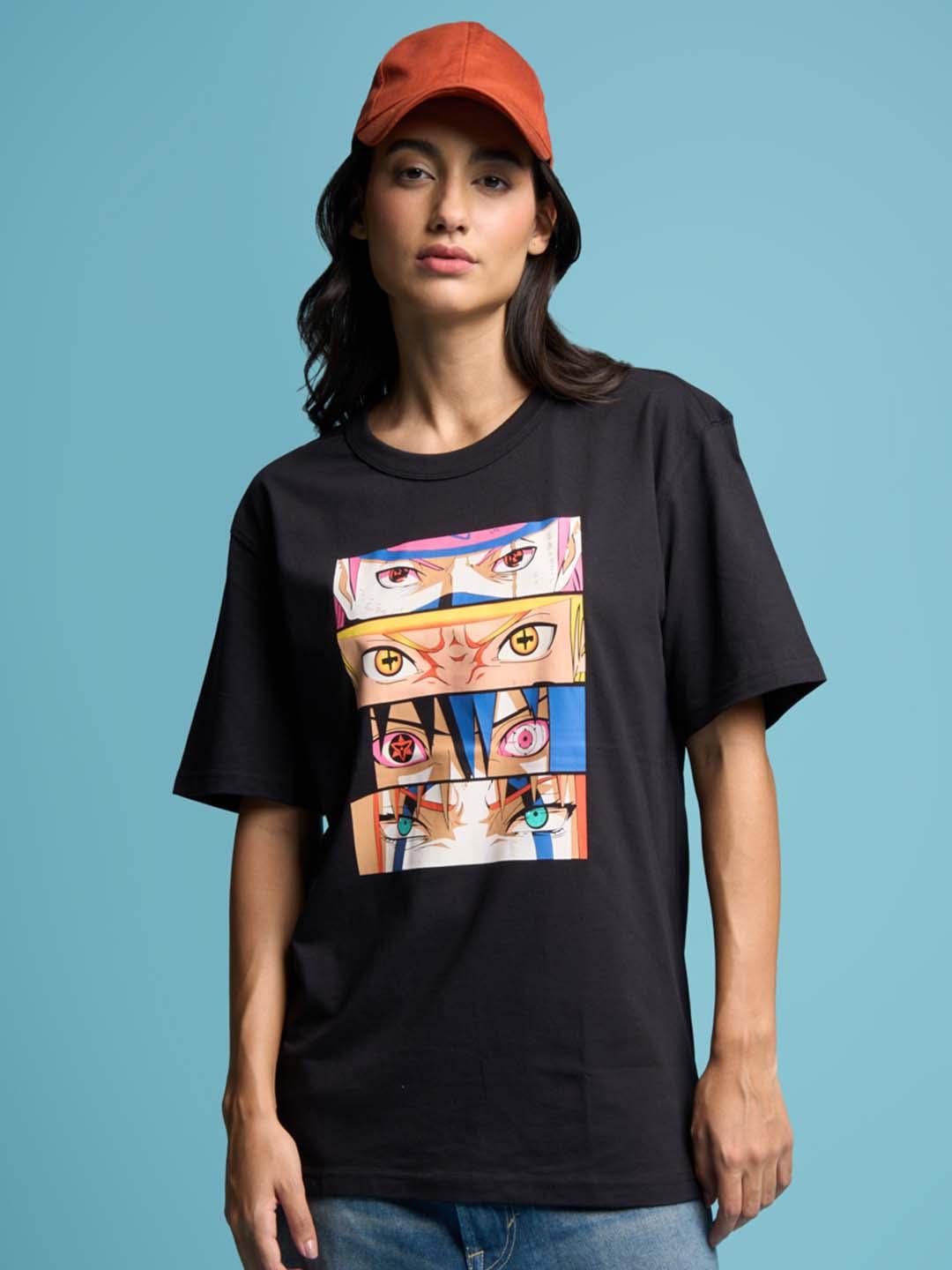 Buy Bonkers Corner Naruto Printed Oversized Cotton T-Shirt