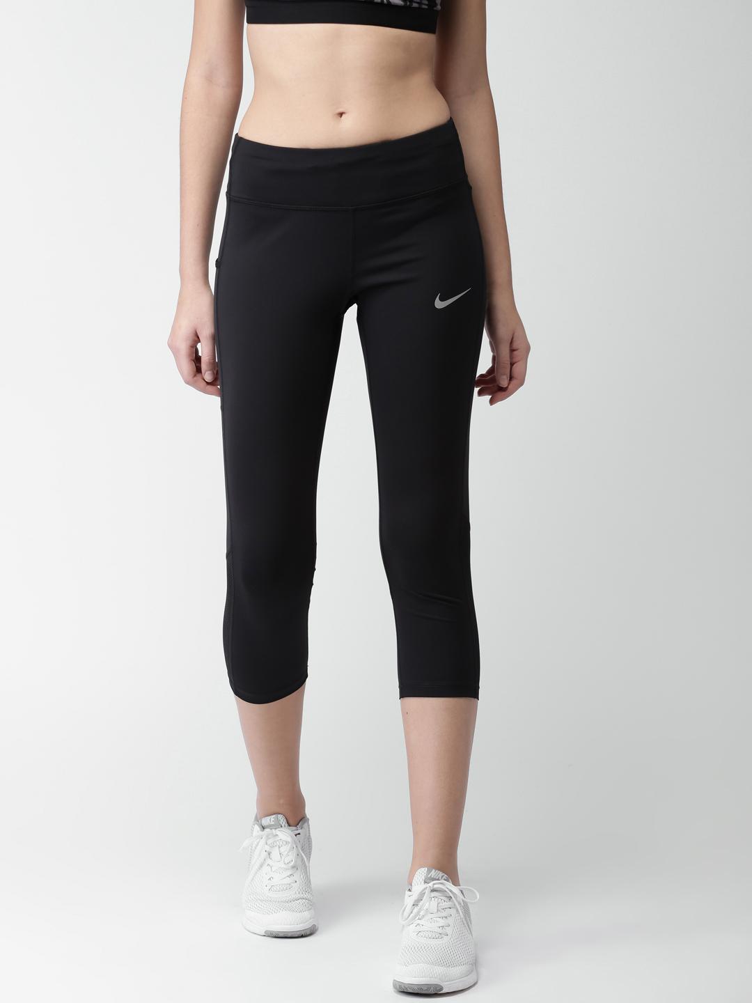 Running Capri Leggings Nike Capri Pant Nike Women Solid Black