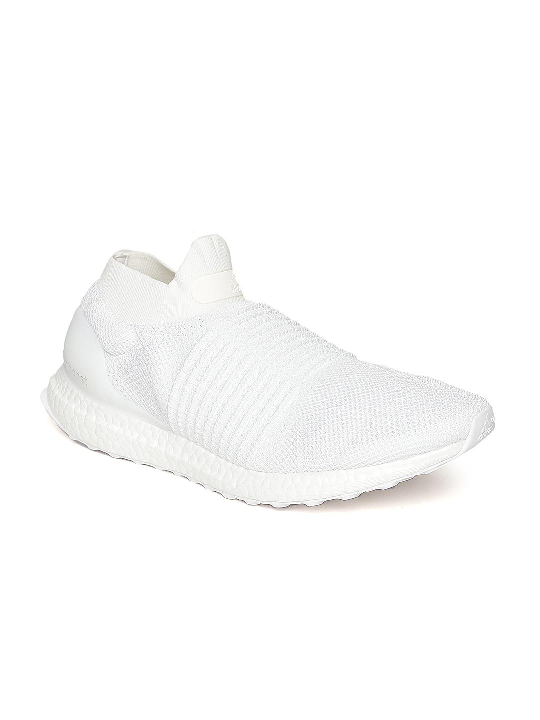 Buy ADIDAS Men White Ultraboost Laceless Running Shoes Sports