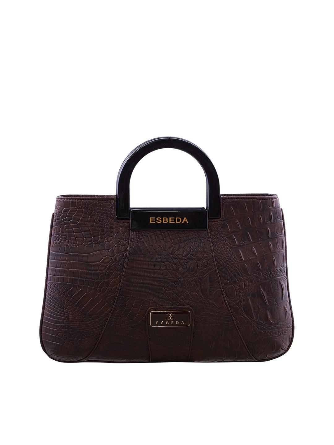 Buy ESBEDA Brown Printed Handheld Bag Handbags for Women 2453970