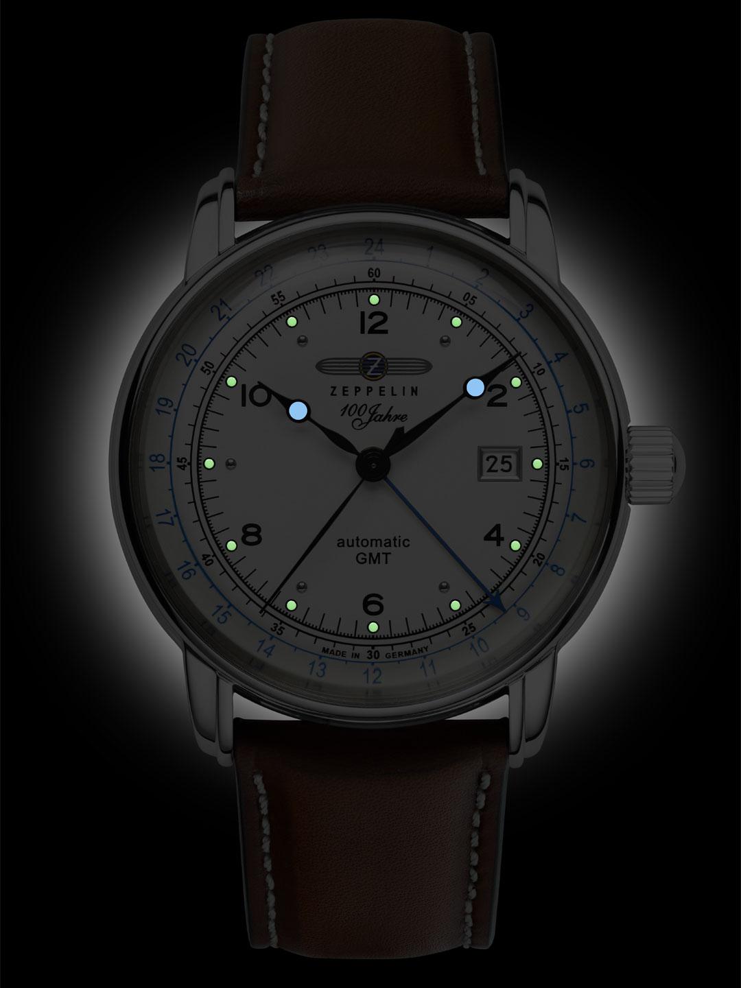 Buy ZEPPELIN Men Printed Dial And Leather Straps Analogue