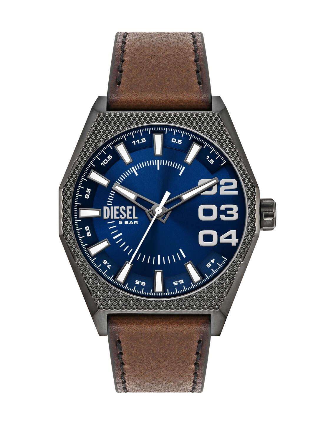 Buy DIESEL Men Round Dial Leather Straps Analogue Watch DZ2189