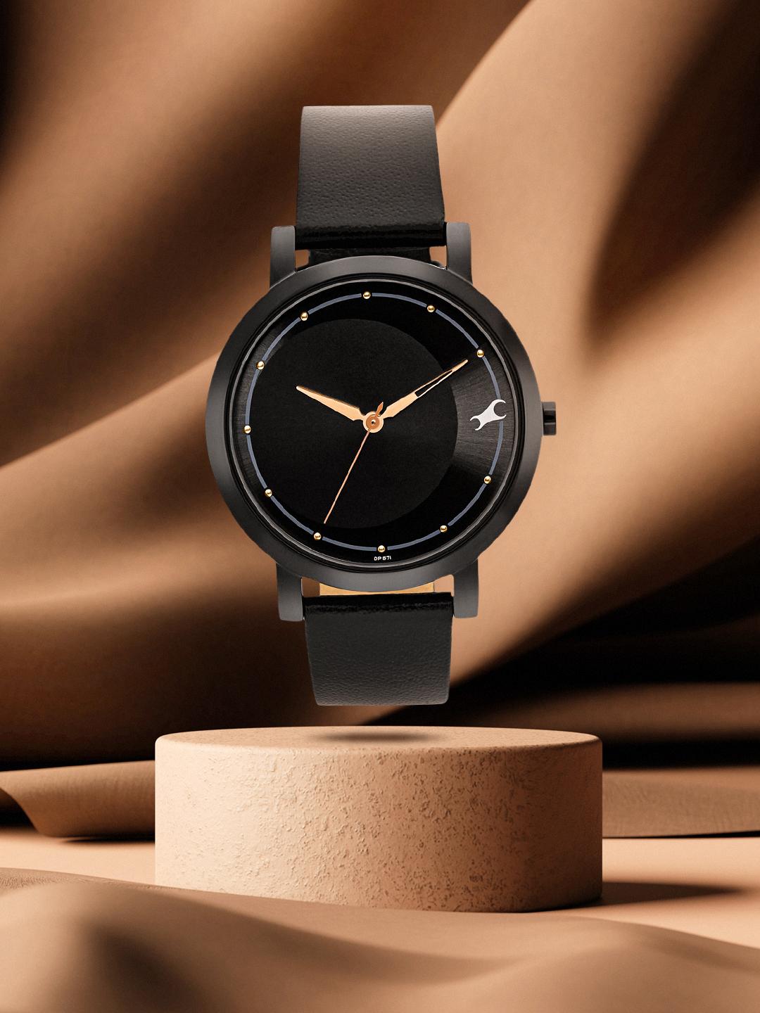 Leather Belt Fastrack Ladies Watches With Black Strap Fastrack