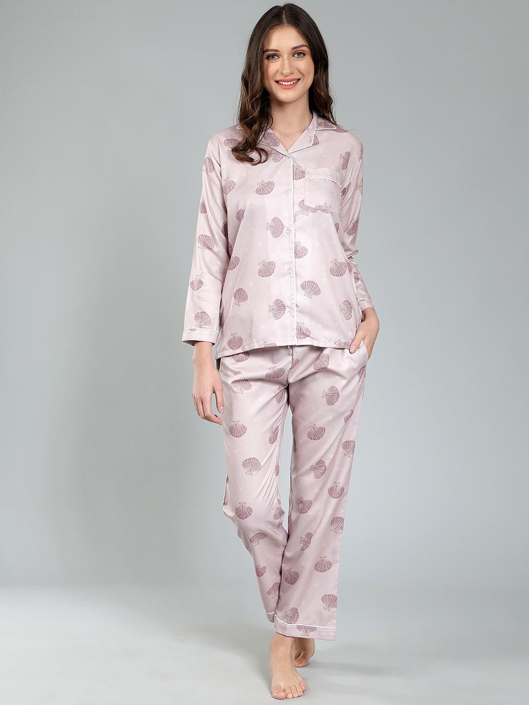 ETC X House of Comfort Graphic Printed Night suit