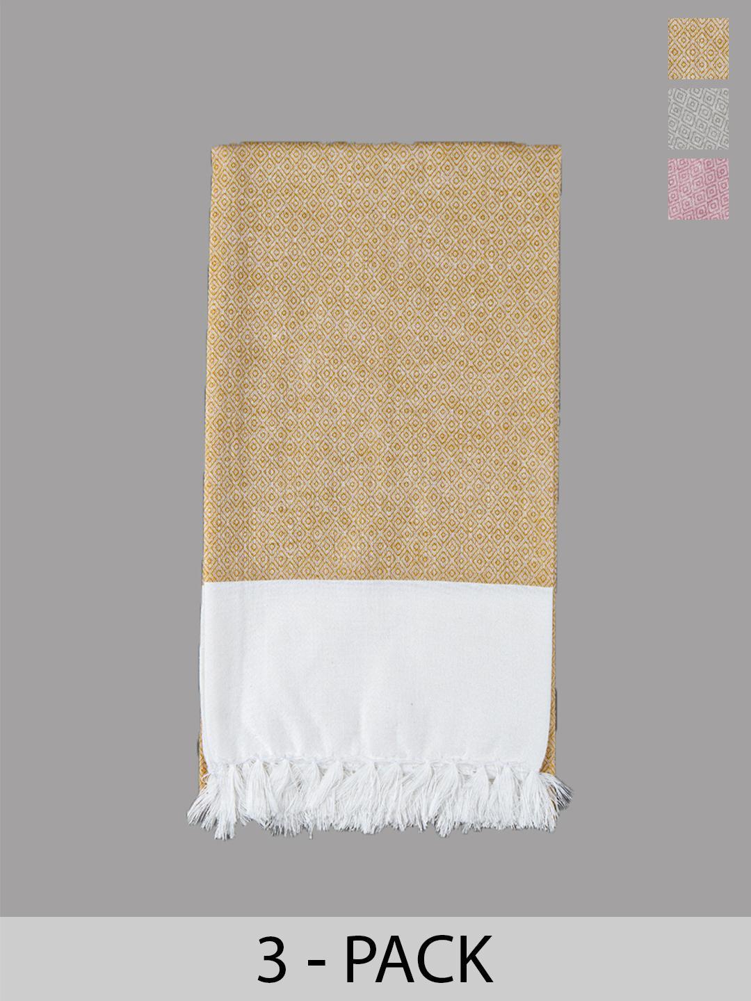 Buy Ramraj Pack of Pure cotton Printed Multicolor 150 GSM Bath