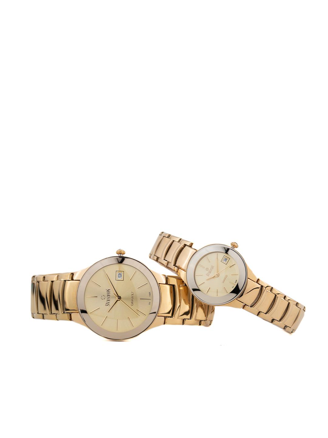 sgw Buy SVESTON Textured Dial & Stainless Steel Straps Analogue His