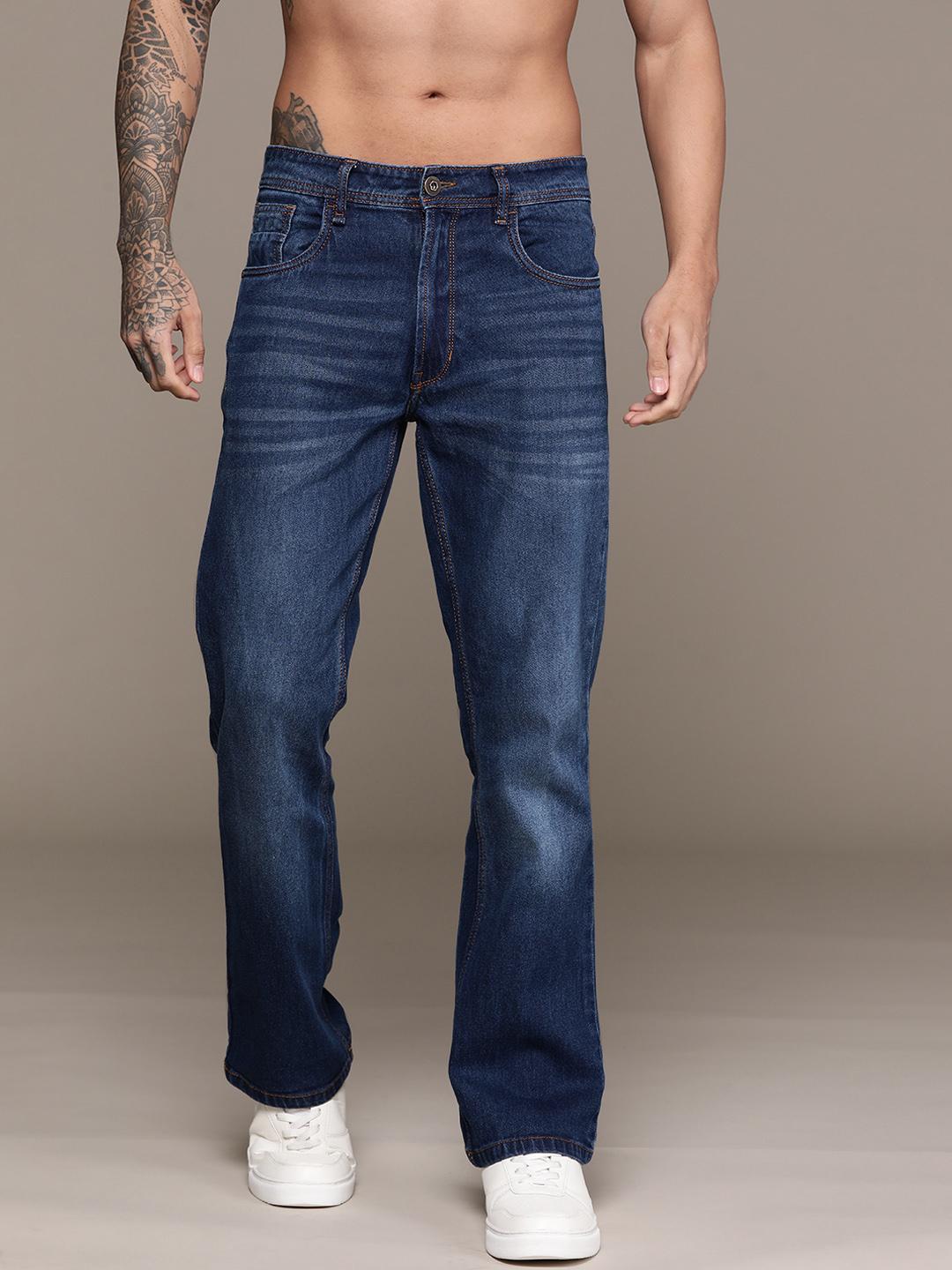 Roadster Men Bootcut Light Fade Stretchable Jeans