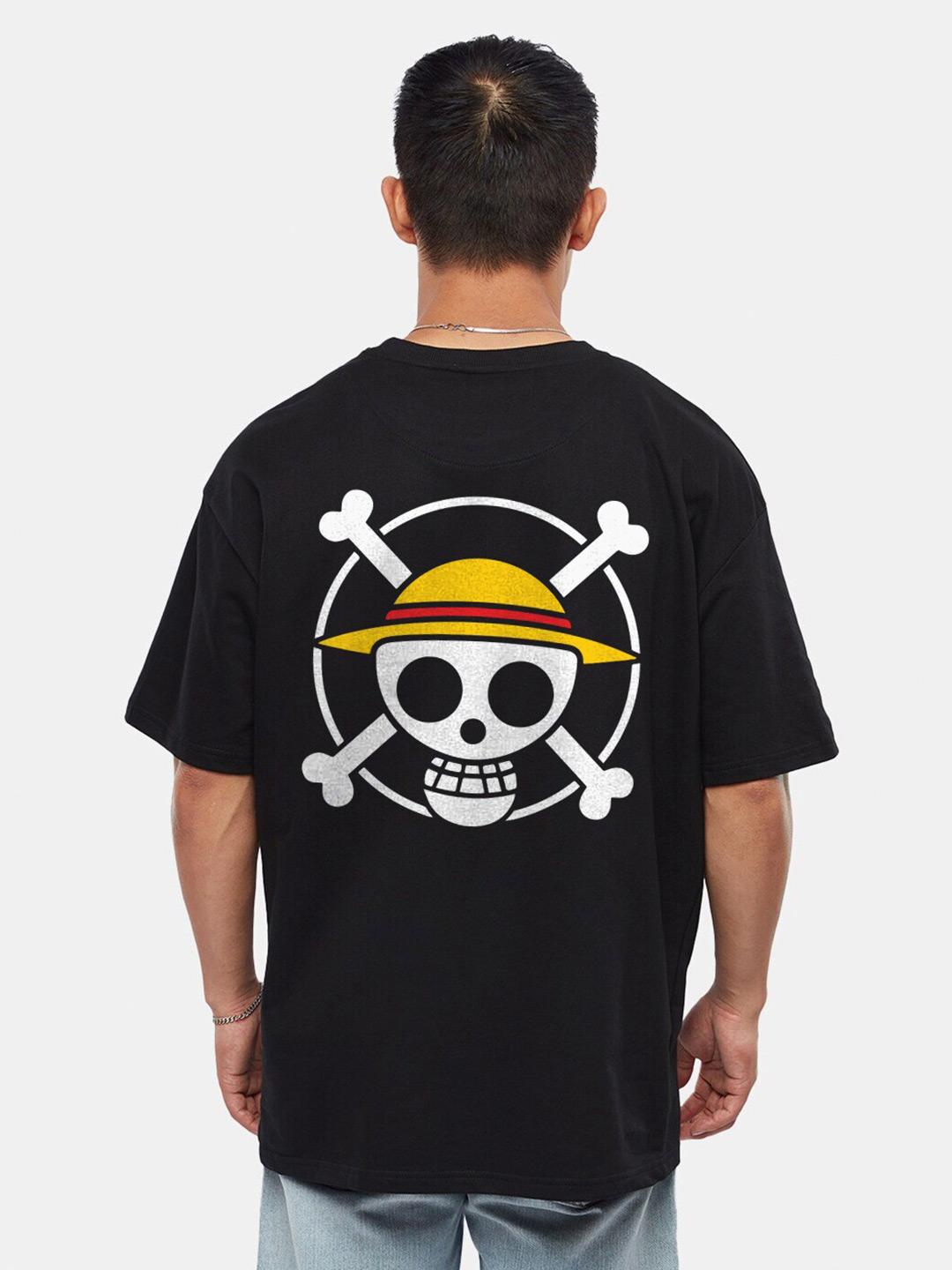 Buy Crazymonk One Piece Monkey D Luffy Anime Printed Drop-Shoulder