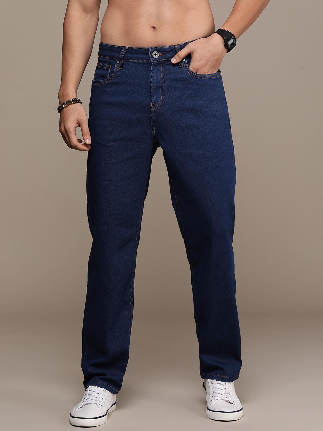 Roadster Men Straight Fit Stretchable Jeans
