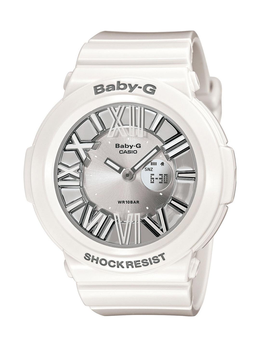 Buy CASIO Baby-G Women Silver Dial Neon Line-up Watch BGA-160