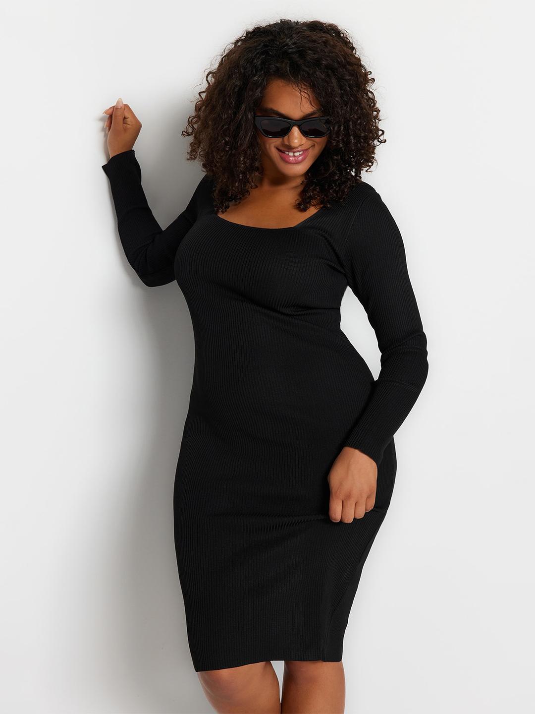 Trendyol Maglia Aderente A Collo Alto: Camicetta Basic A Maniche Lunghe In Cotone E Viscosa (taglie S) - 4