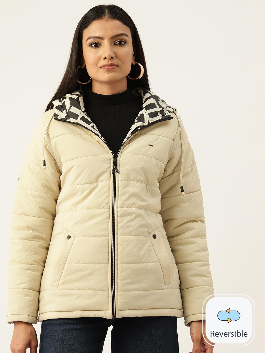 Buy Okane Reversible Padded Jacket with Hood - Jackets for Women