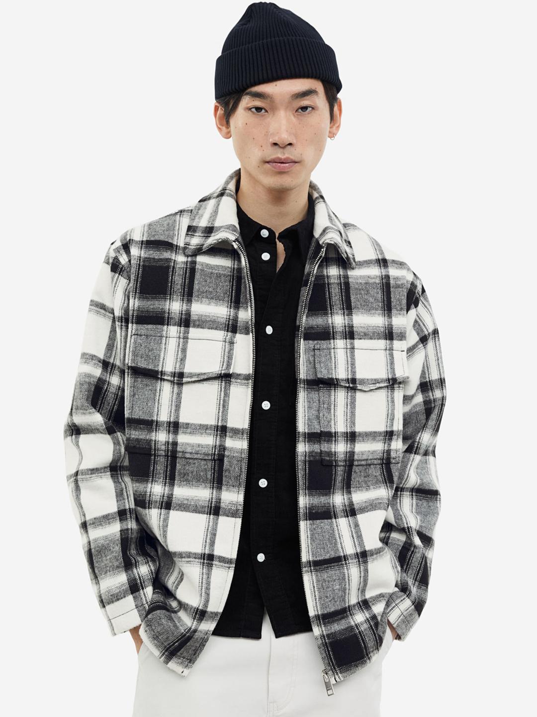 Buy H&M Regular Fit Shacket Shirts for Men 25154276 Myntra