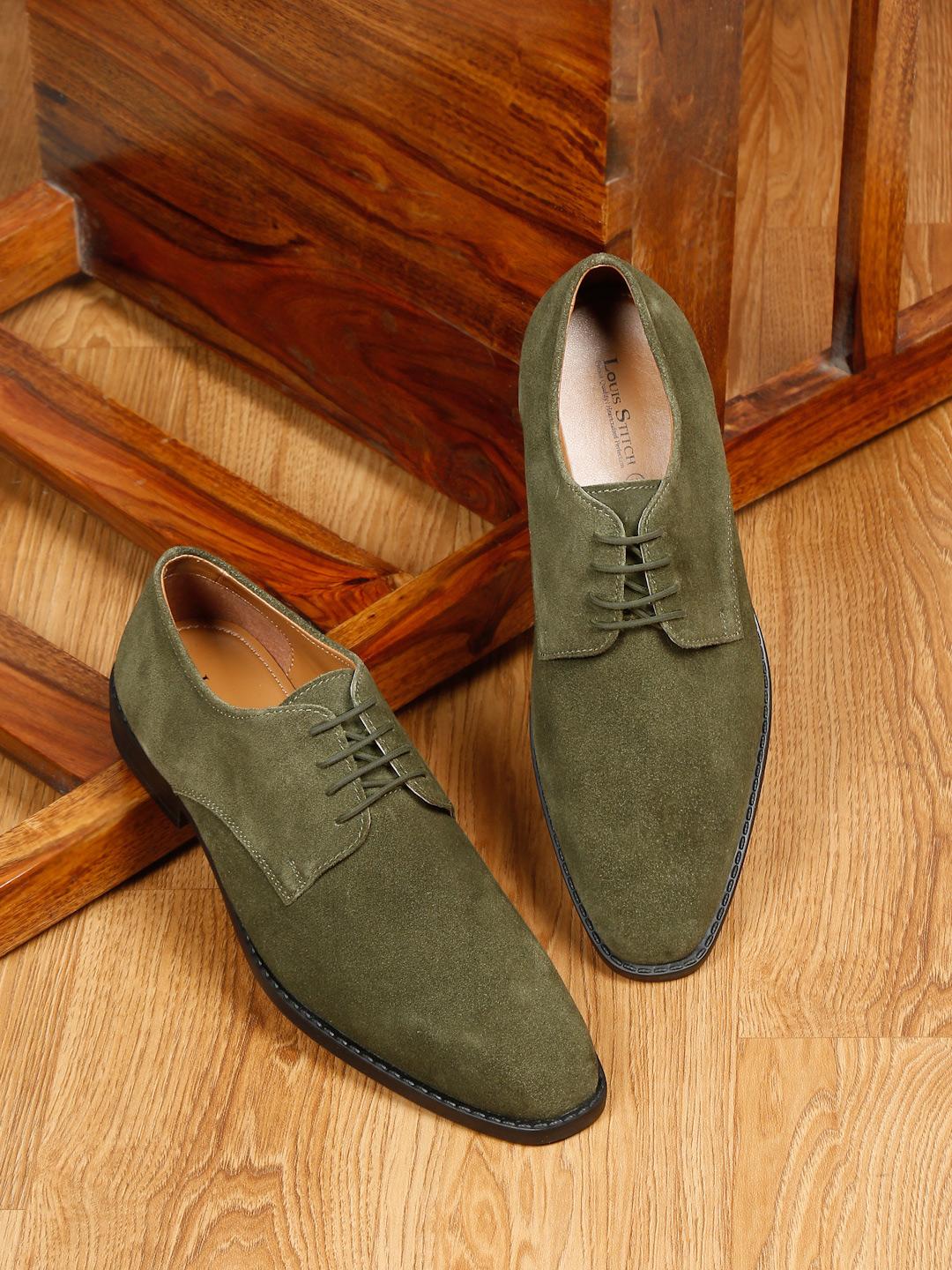 LOUIS STITCH Men Suede Leather Lightweight Derbys