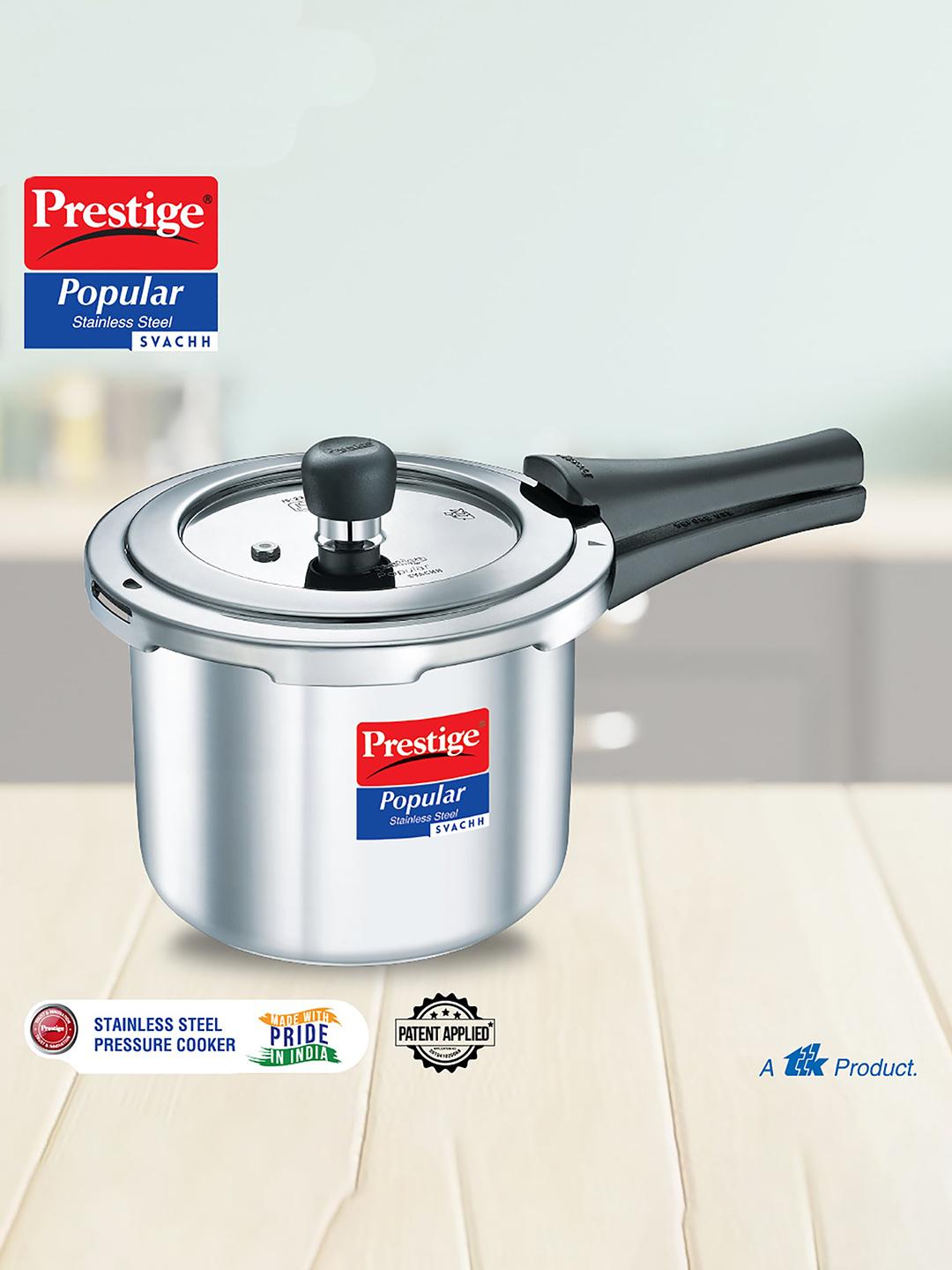 Buy Prestige Popular Svachh Silver Stainless Steel Spillage