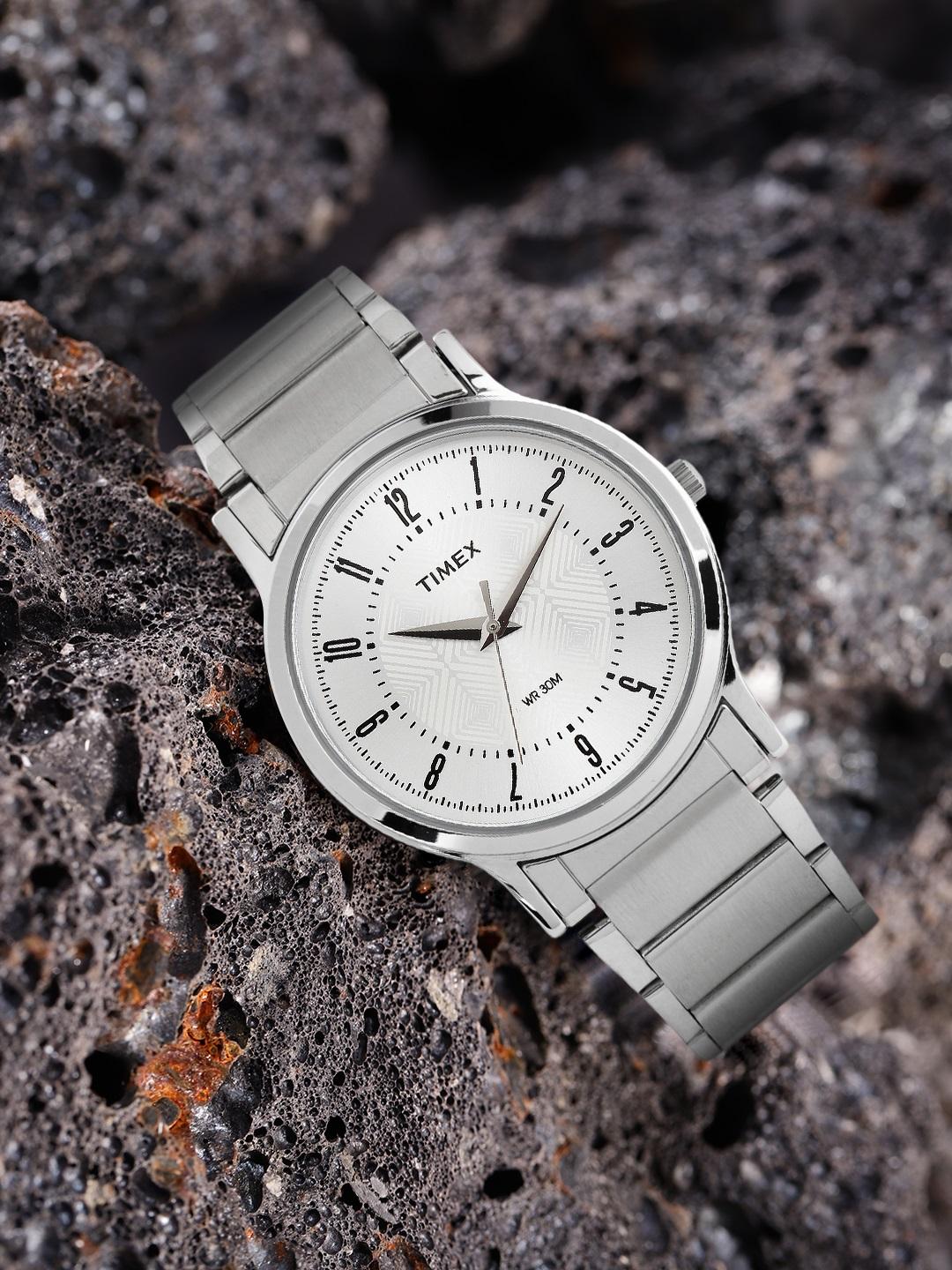 Timex Round 21mm Silver Dial Analog Men Watch
